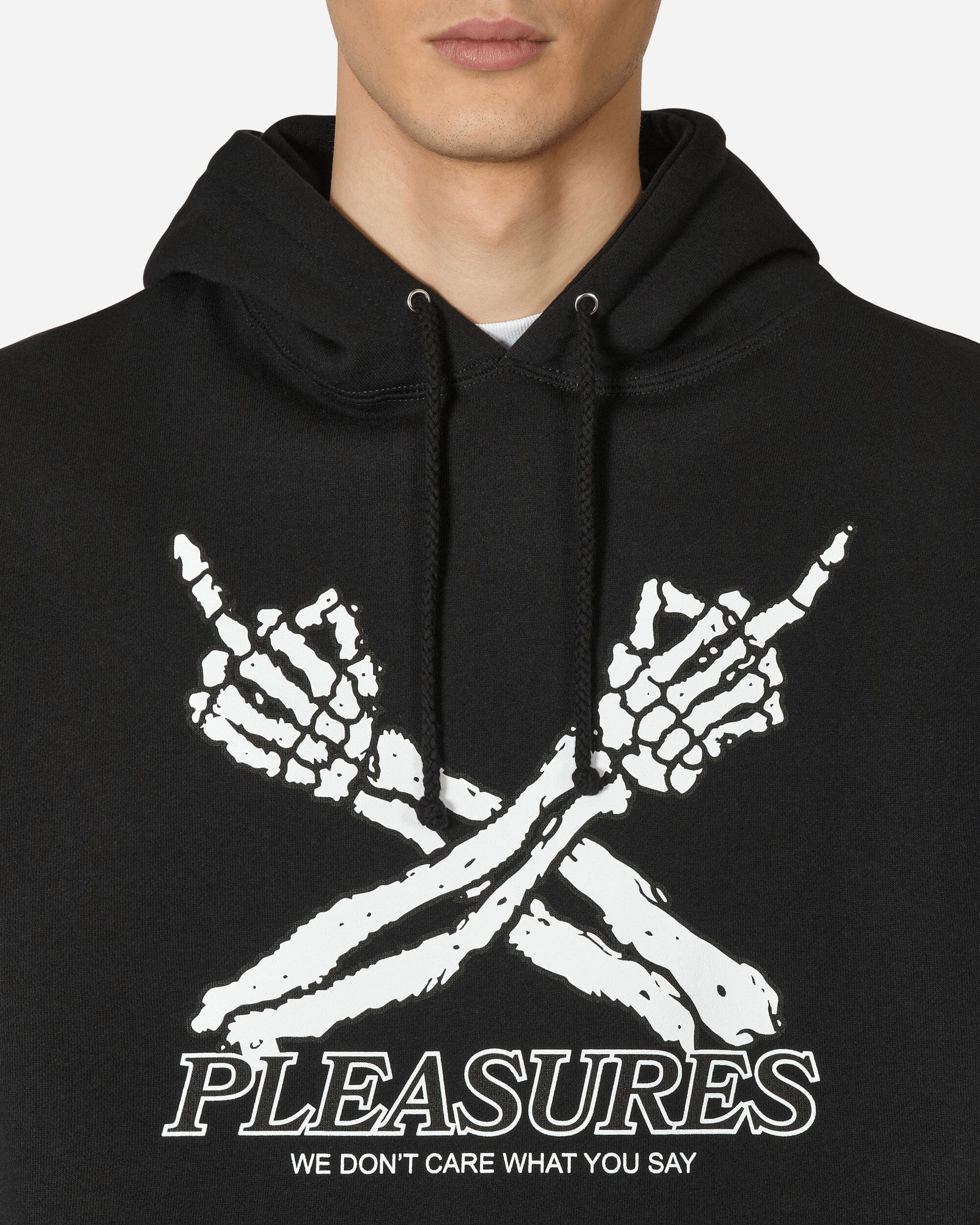 Pleasures Don't Care Hooded Sweatshirt Black