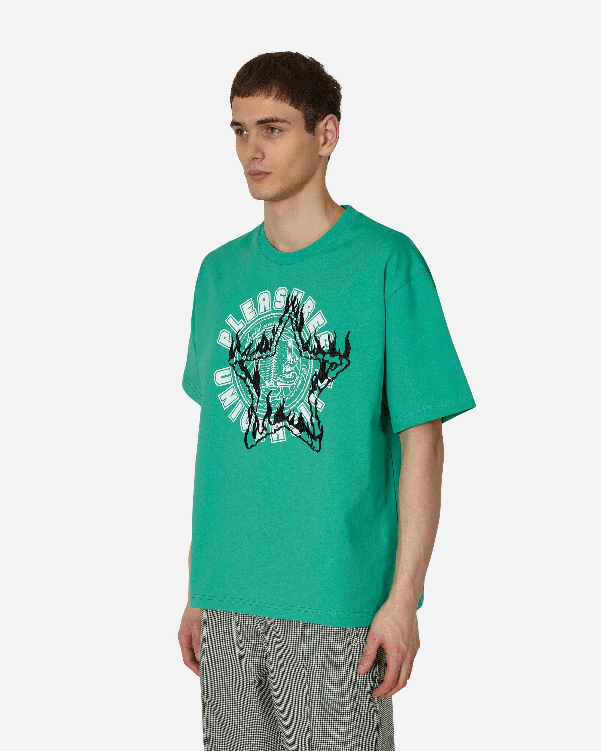 Pleasures University Heavyweight T - Shirt Green