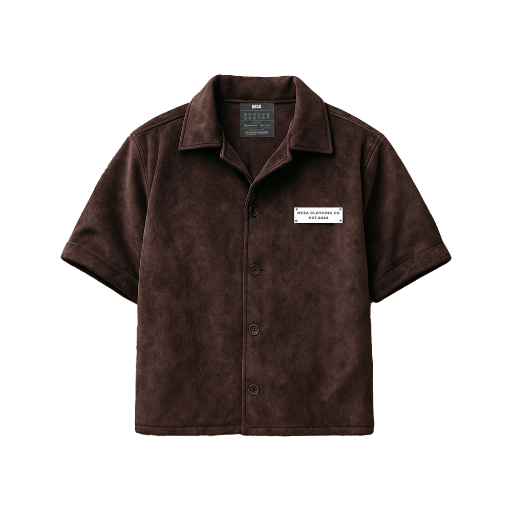 Resa Suede Bowling Shirt