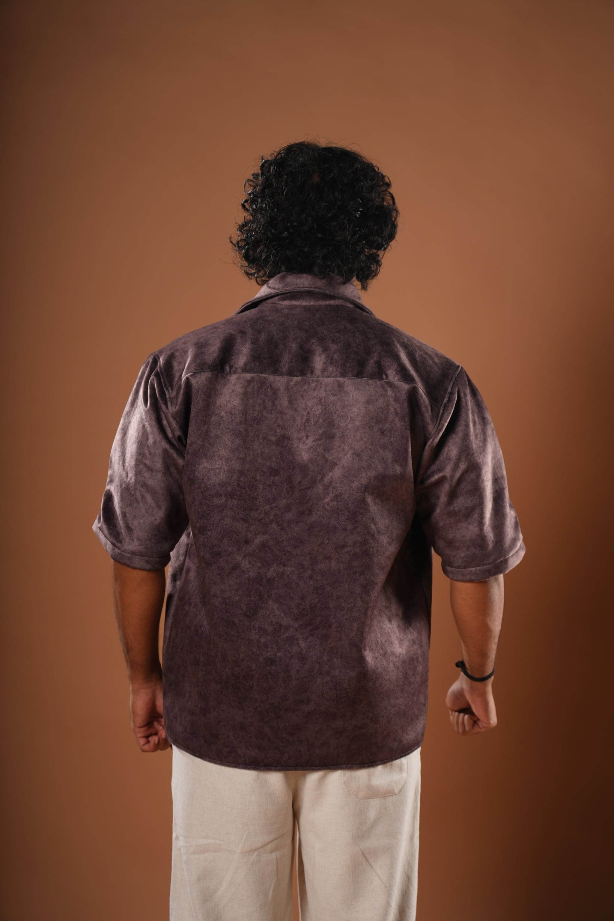 Resa Suede Bowling Shirt