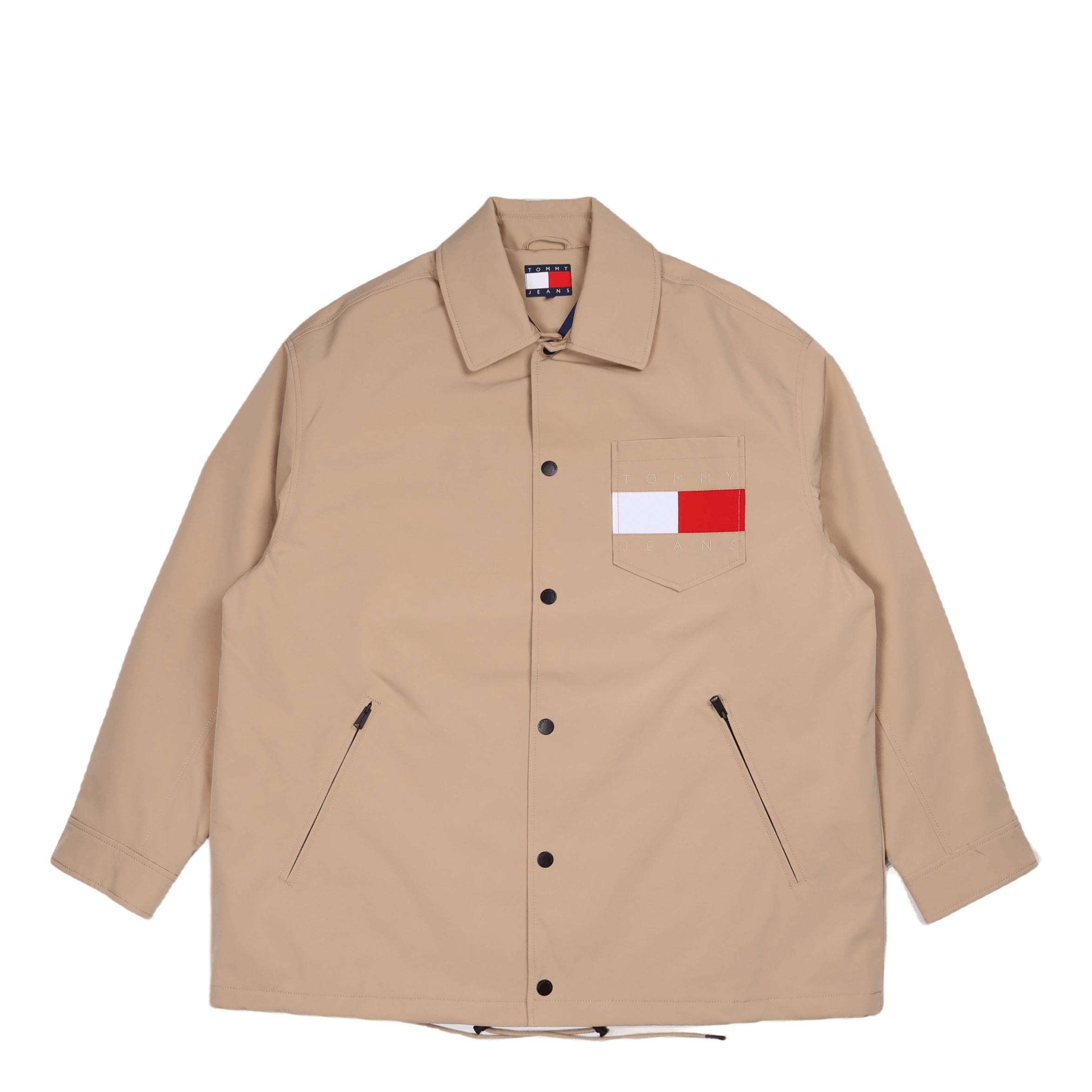 Tommy Jeans Tjcu Flag Coach Jacket Horseradish