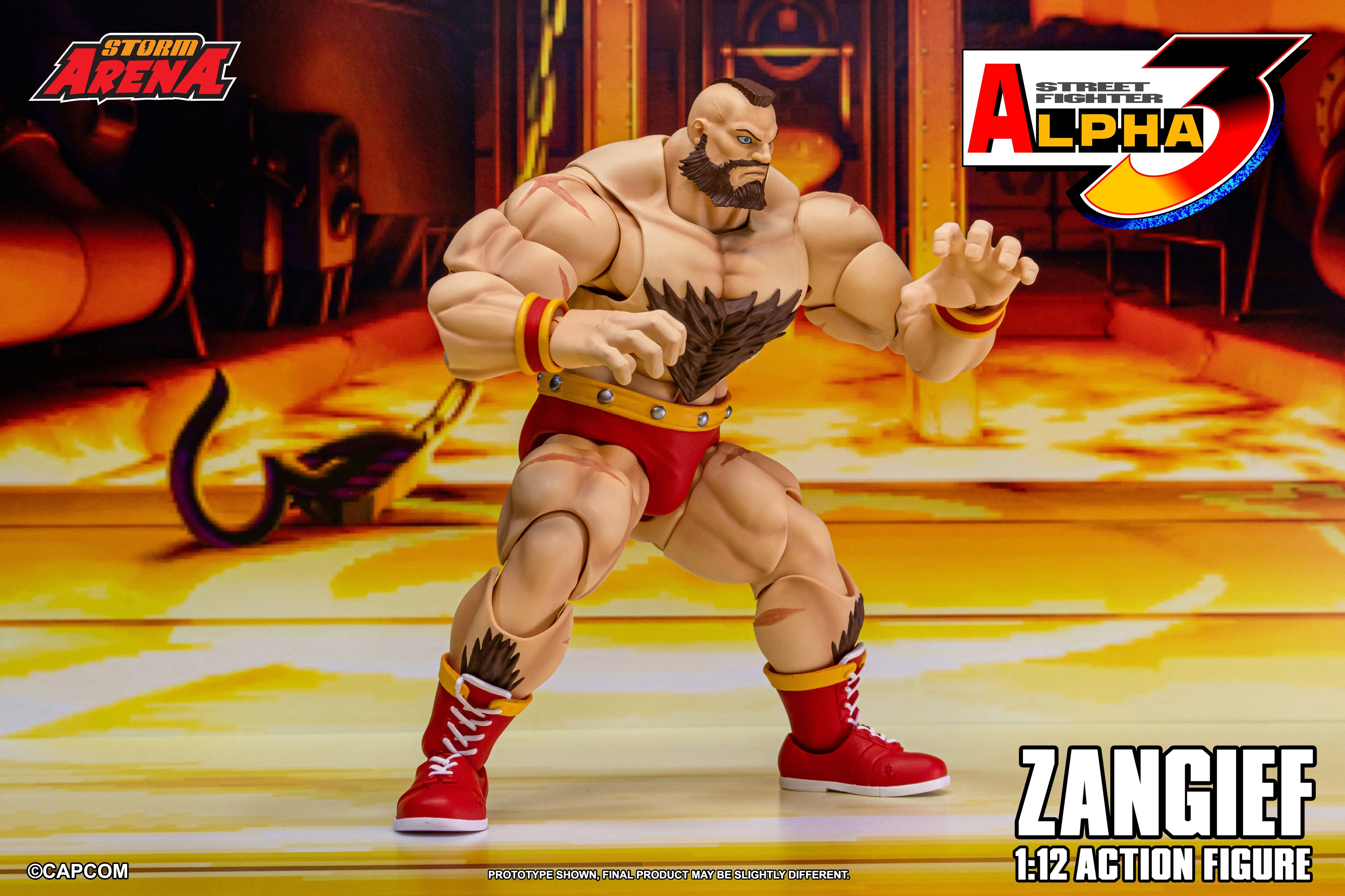 Bandai **Pre Order**Storm Arena ZANGIEF - STREET FIGHTER ALPHA 3 1/12 Action Figure