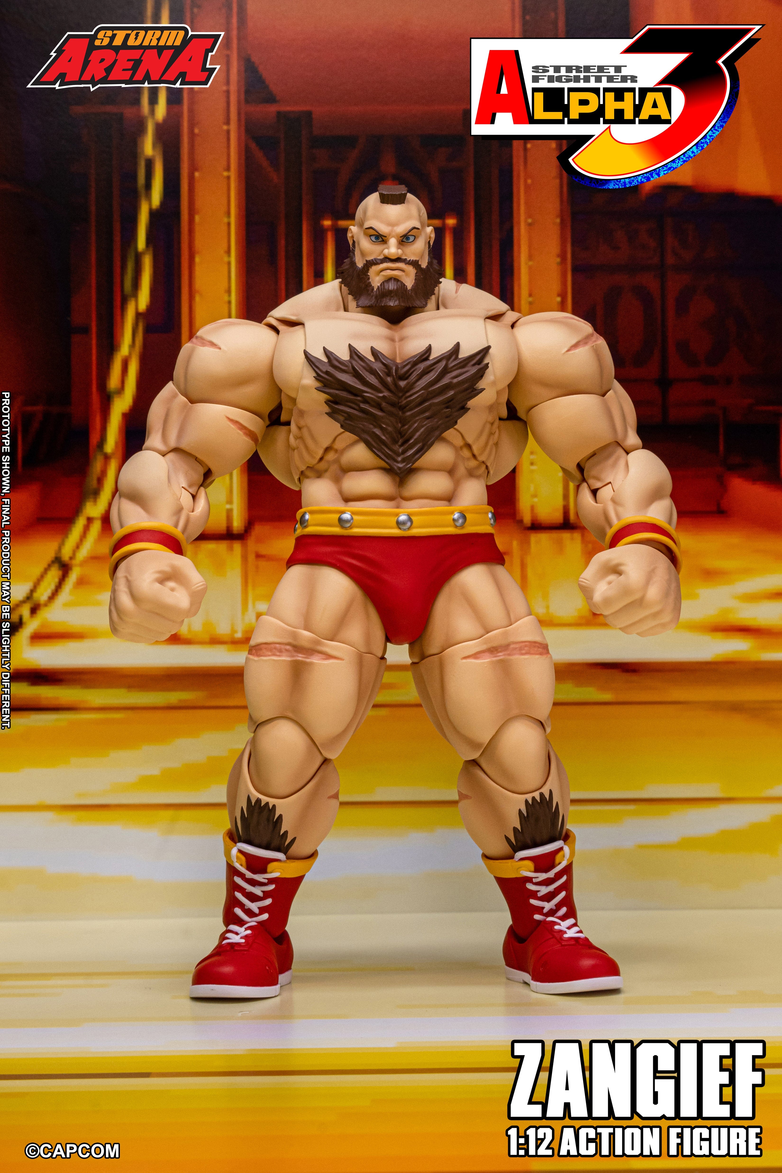 Bandai **Pre Order**Storm Arena ZANGIEF - STREET FIGHTER ALPHA 3 1/12 Action Figure