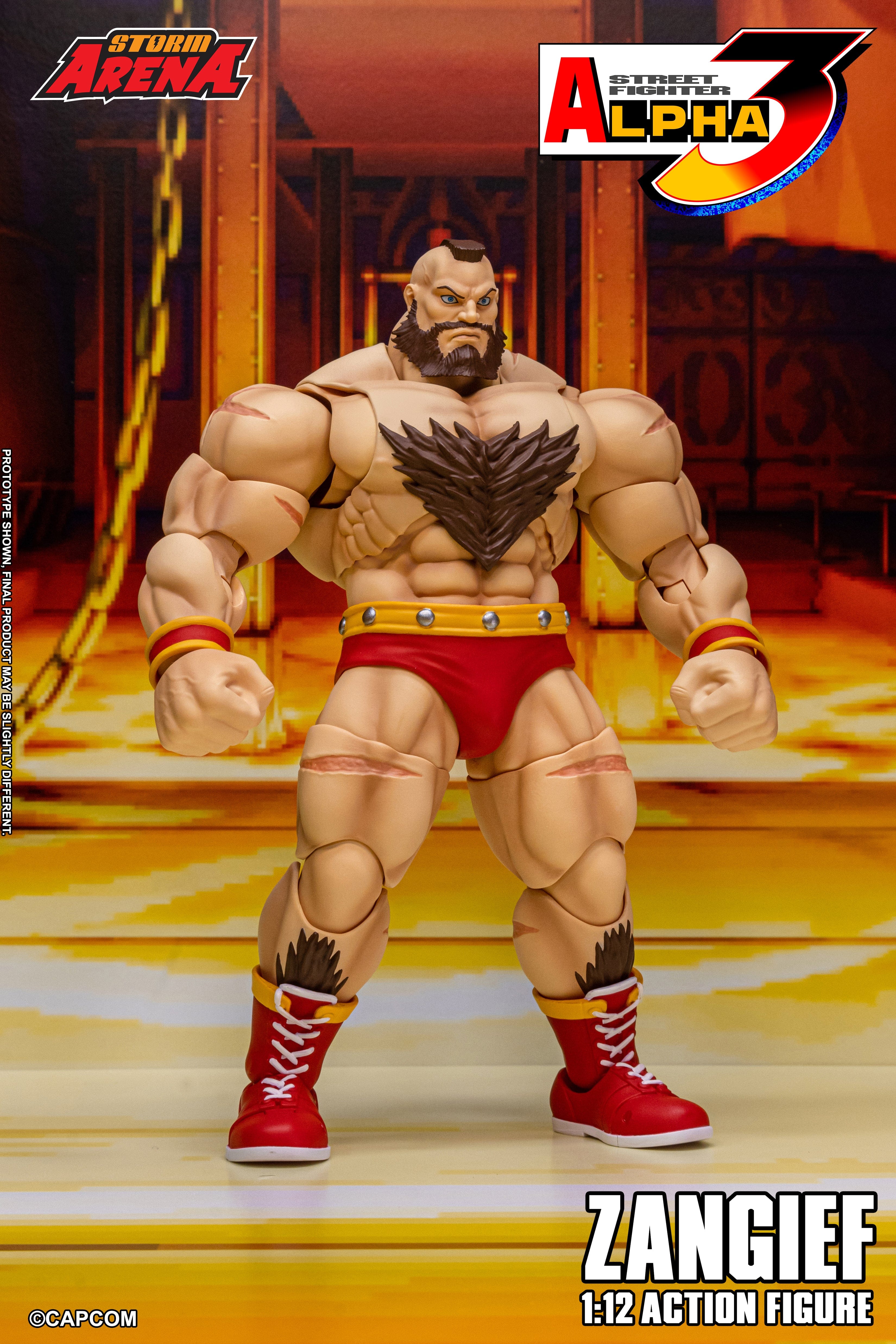Bandai **Pre Order**Storm Arena ZANGIEF - STREET FIGHTER ALPHA 3 1/12 Action Figure
