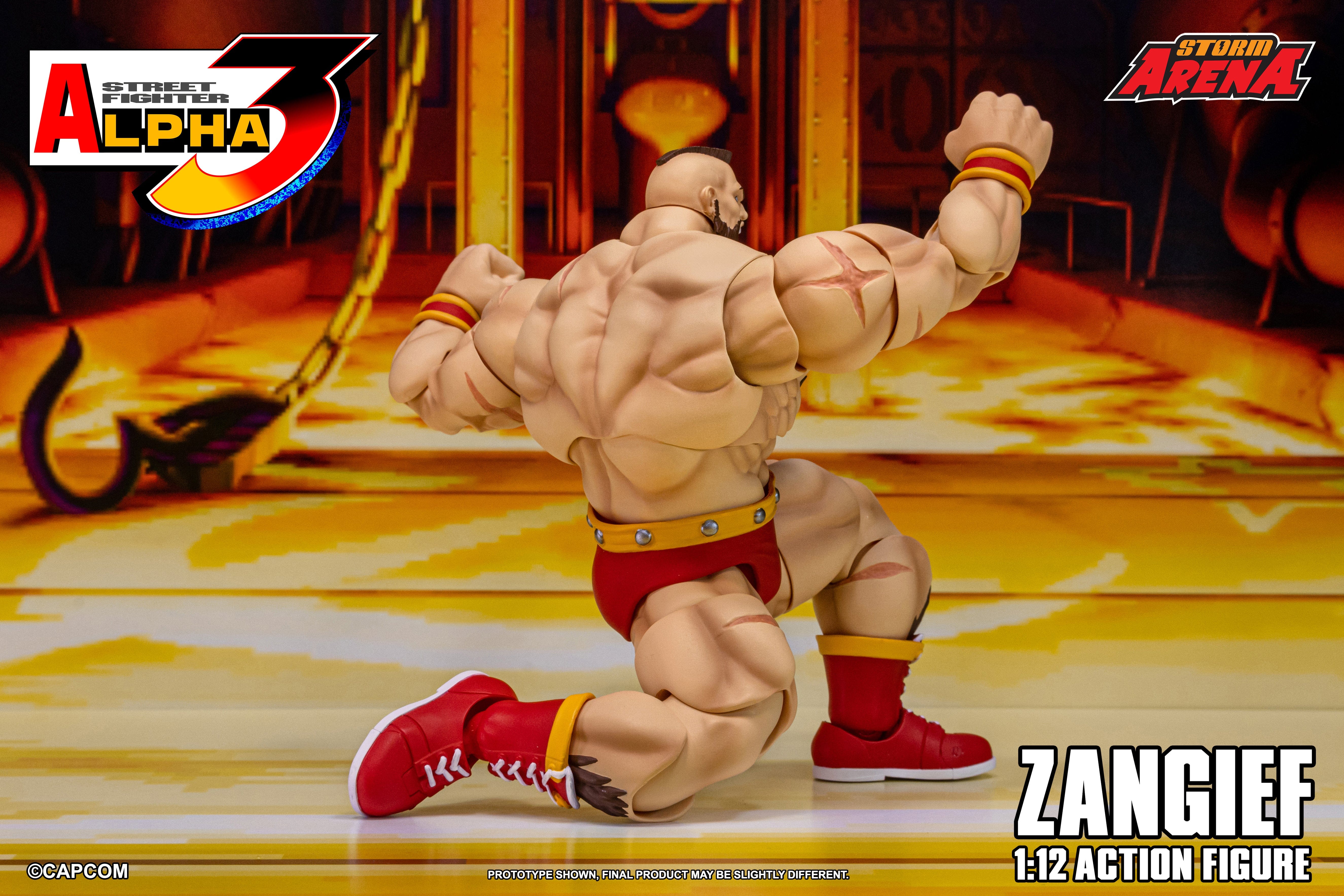 Bandai **Pre Order**Storm Arena ZANGIEF - STREET FIGHTER ALPHA 3 1/12 Action Figure