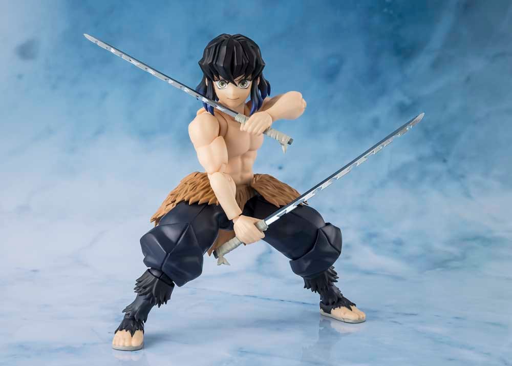 Bandai **Pre Order**S.H. Figuarts Inosuke Hashibira Demon Slayer: Kimetsu no Yaiba Action Figure