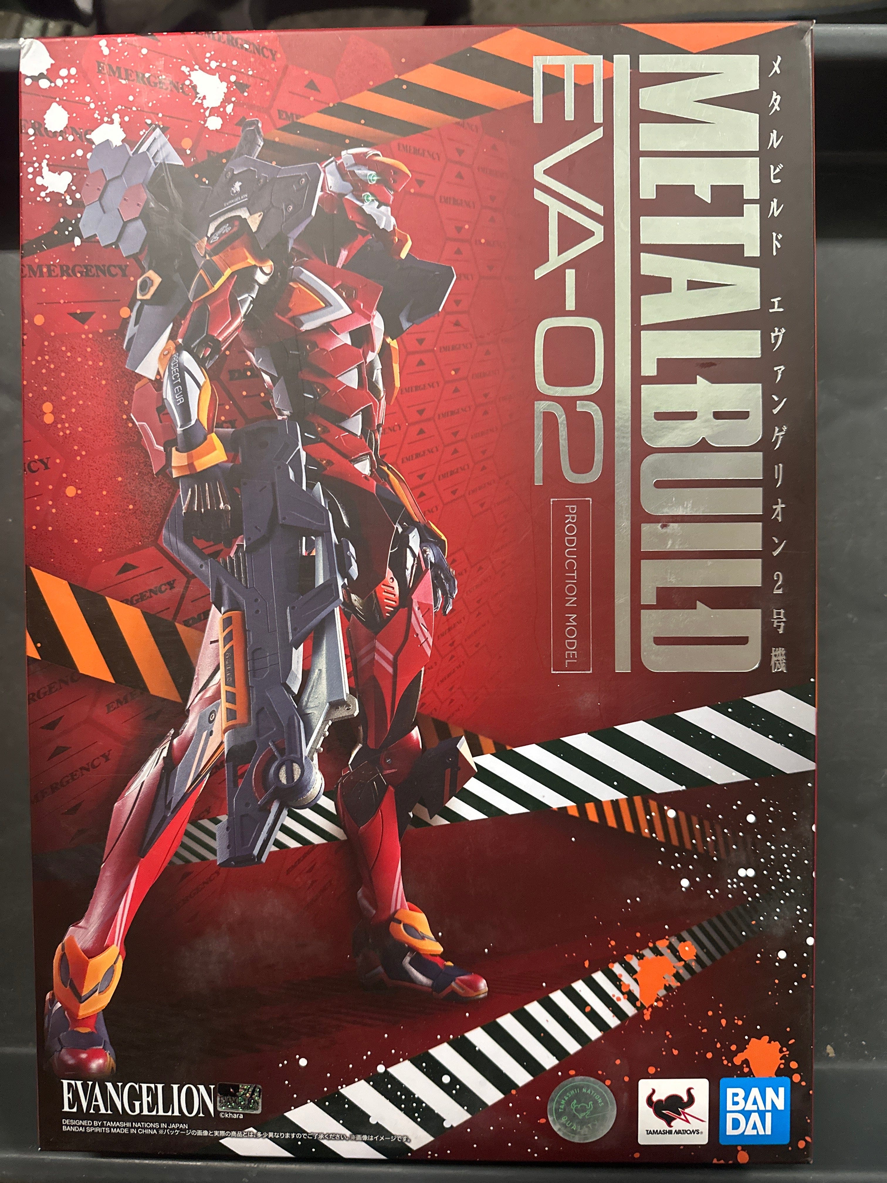 Bandai **Open Box**EVA - 02 Production Model Neon Genesis Evangelion Bandai Metal Build Action Figure