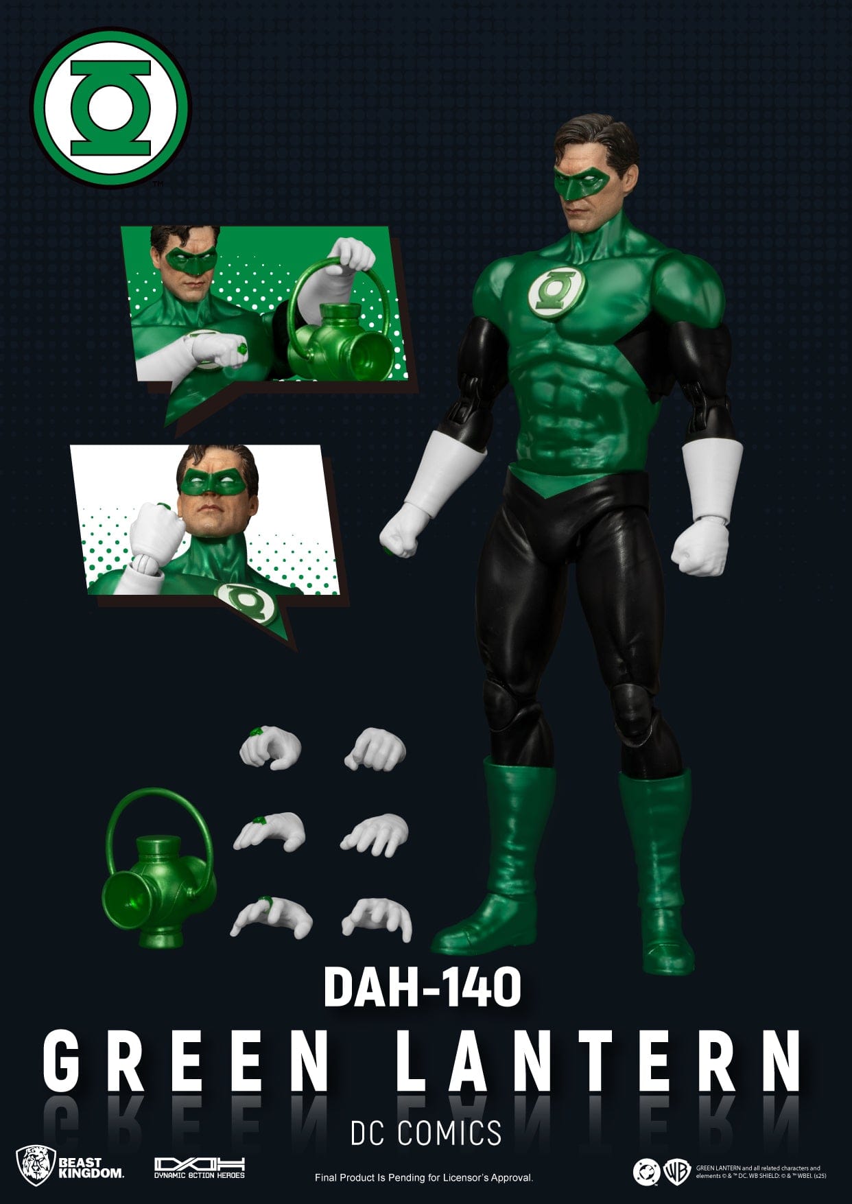 Bandai **Pre Order**Beast Kingdom DAH - 140 Dynamic 8 - Ction Green Lantern Action Figure