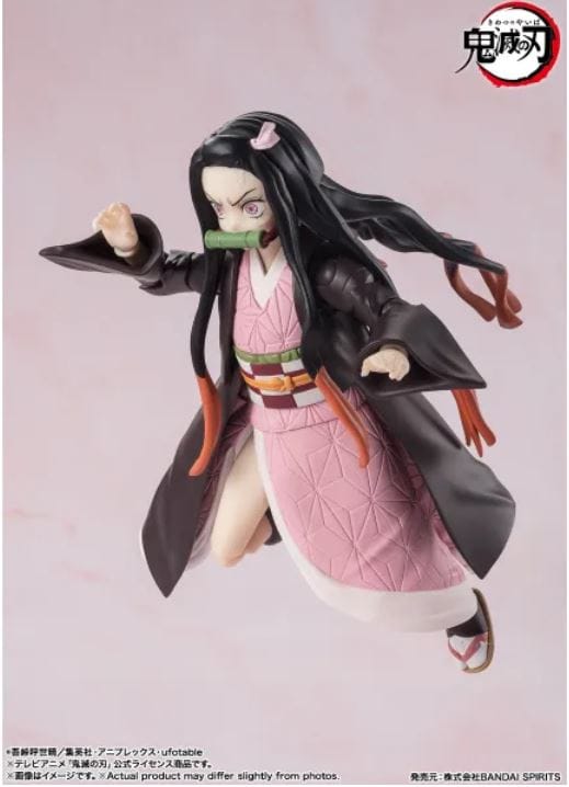 Bandai S.H. Figuarts Nezuko Kamado Demon Slayer: Kimetsu no Yaiba Action Figure
