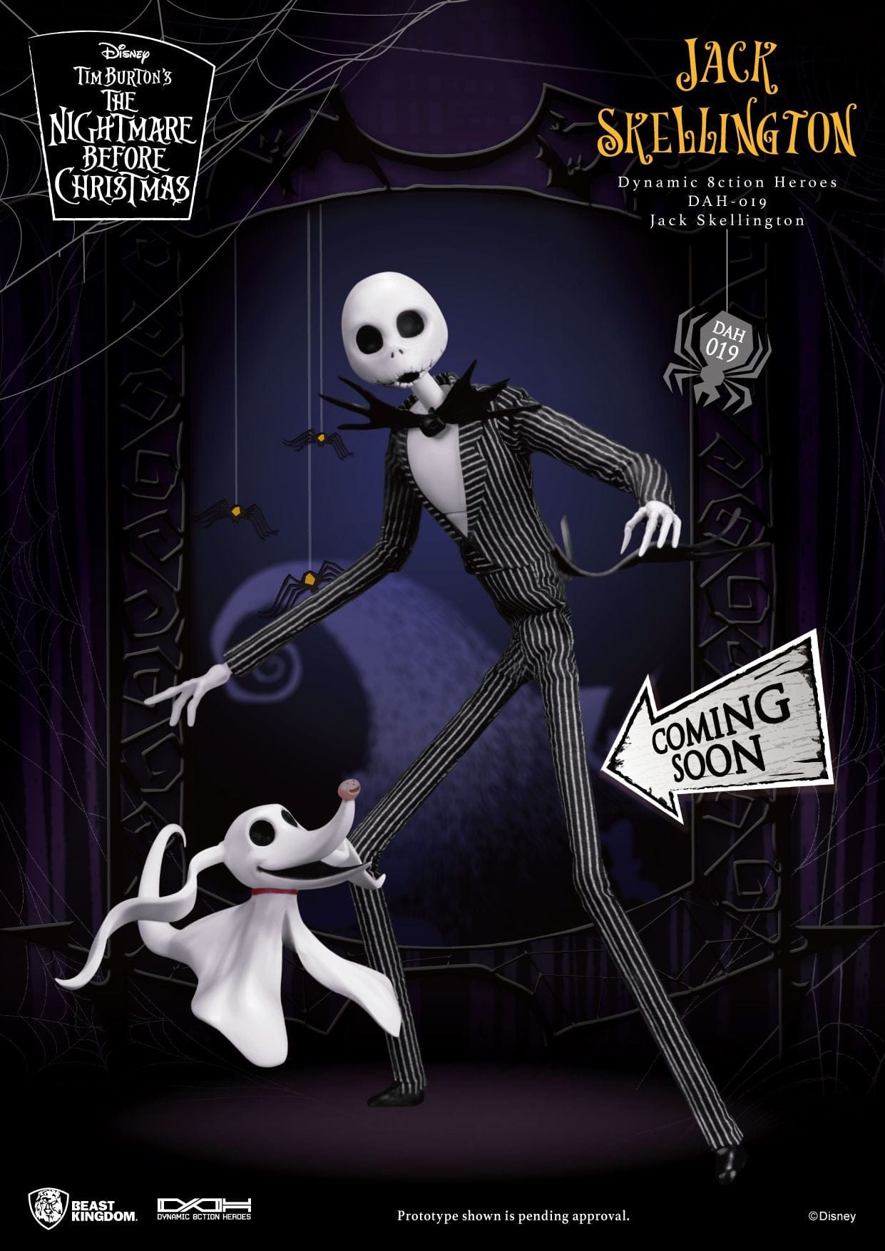 Bandai **Pre Order**Beast Kingdom The Nightmare Before Christmas Jack Skellington Action Figure