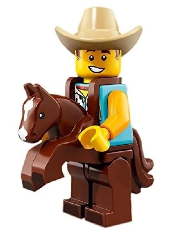 LEGO MINIFIG Cowboy Costume Guy, Series 18 col18 - 15