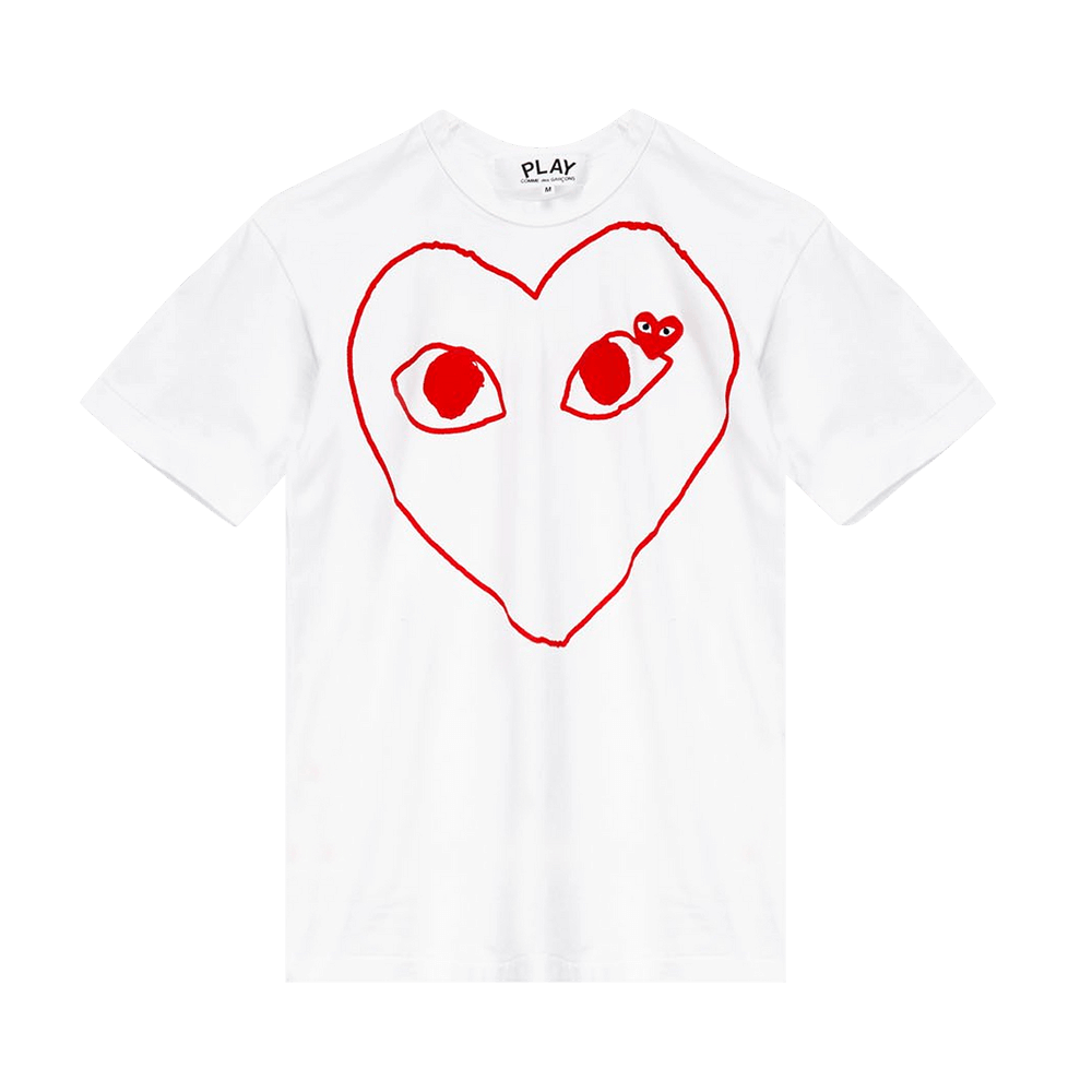 Comme des Garçons PLAY Play T-Shirt White
