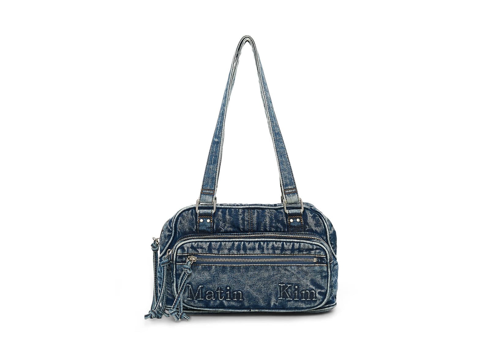 Matin Kim Matin Dust Denim One Pocket Shoulder Bag Blue BG028