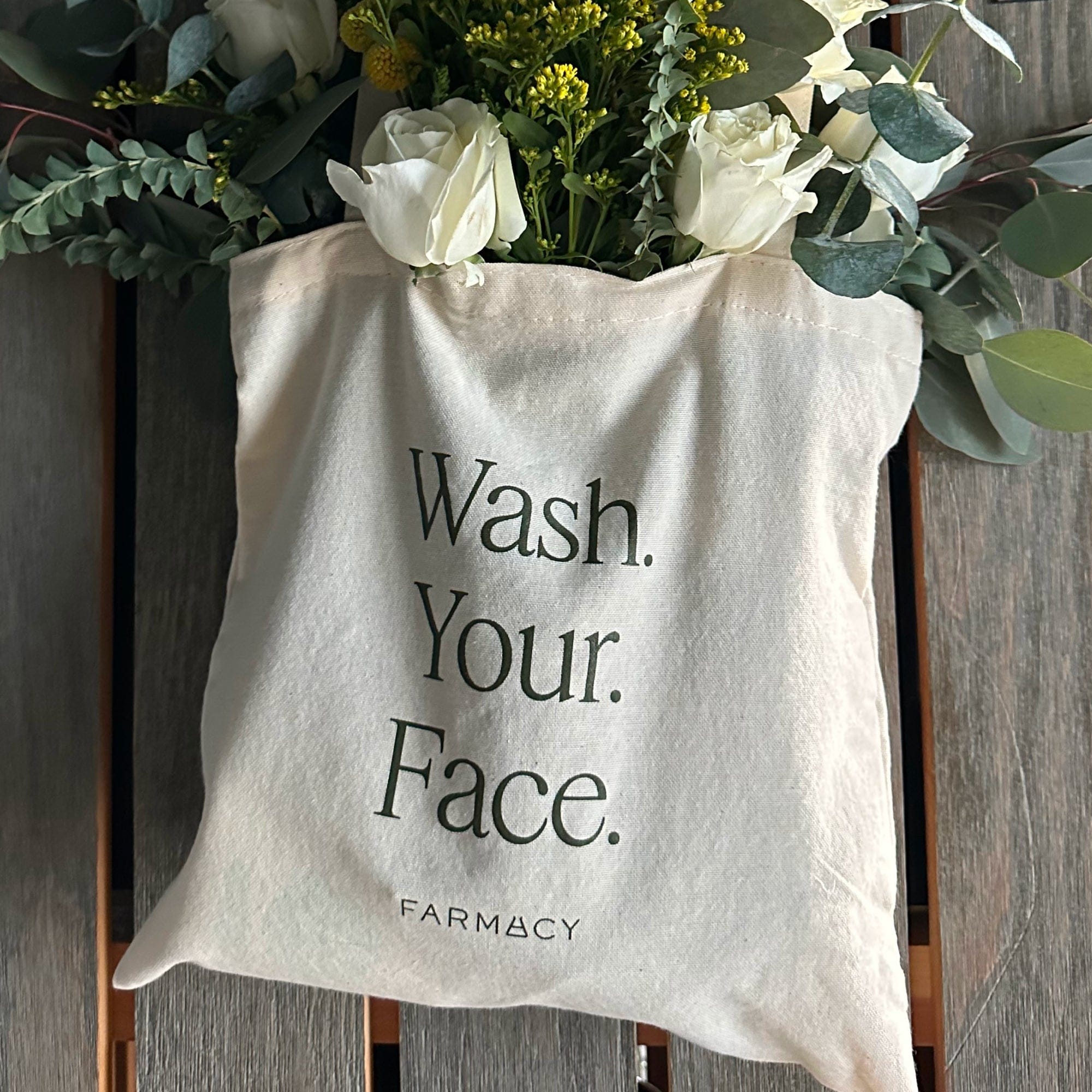Farmacy Beauty Wash. Your. Face. Tote Bag
