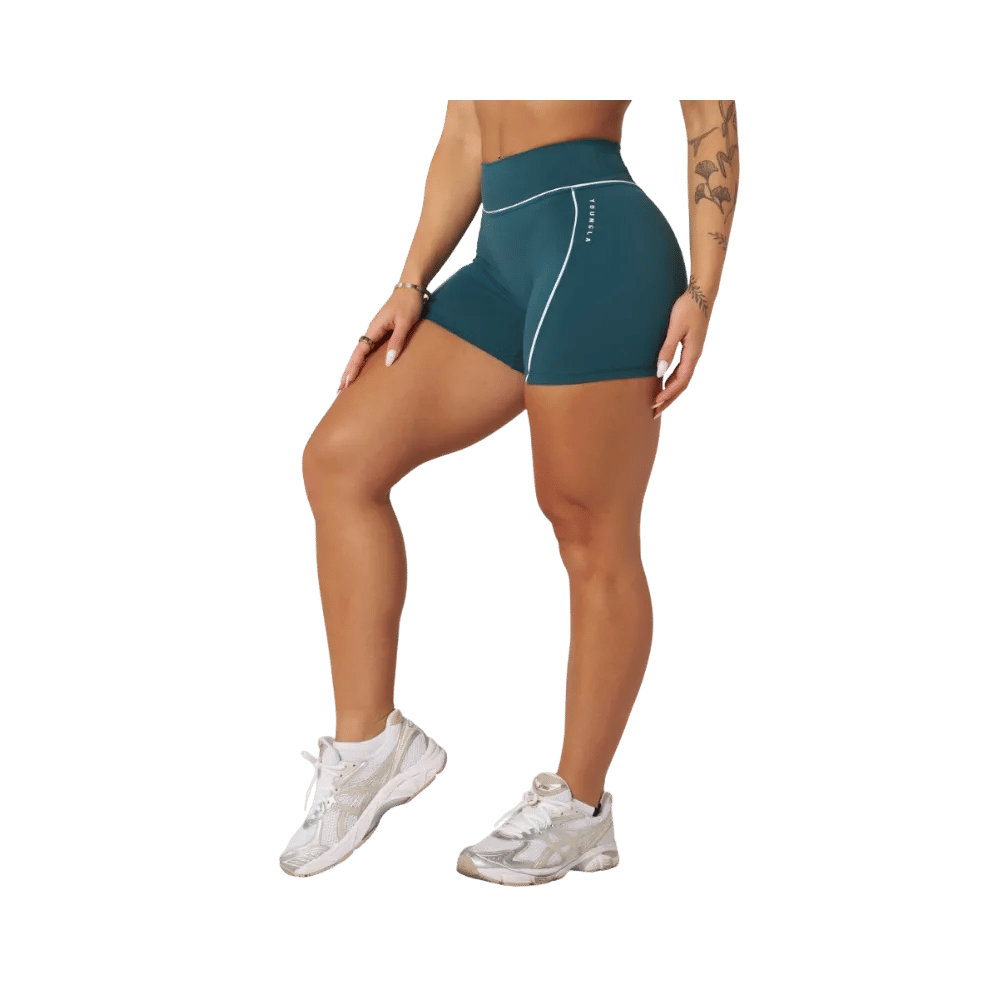 YoungLA Elevate outline Shorts 5" Teal