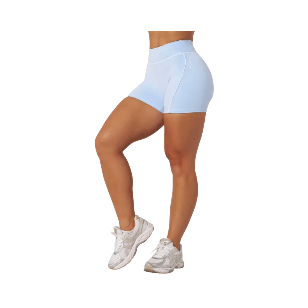 YoungLA Elevate outline Shorts 5" Light Blue