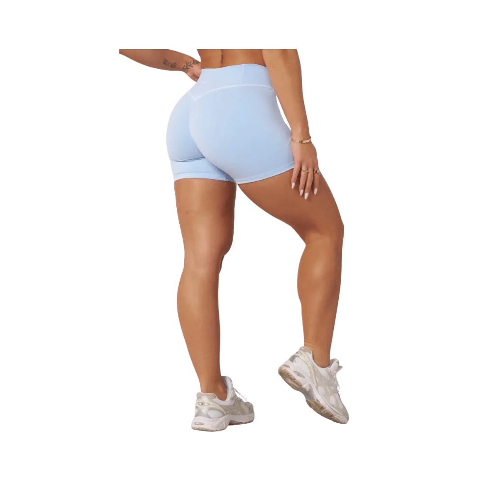 YoungLA Elevate outline Shorts 5" Light Blue