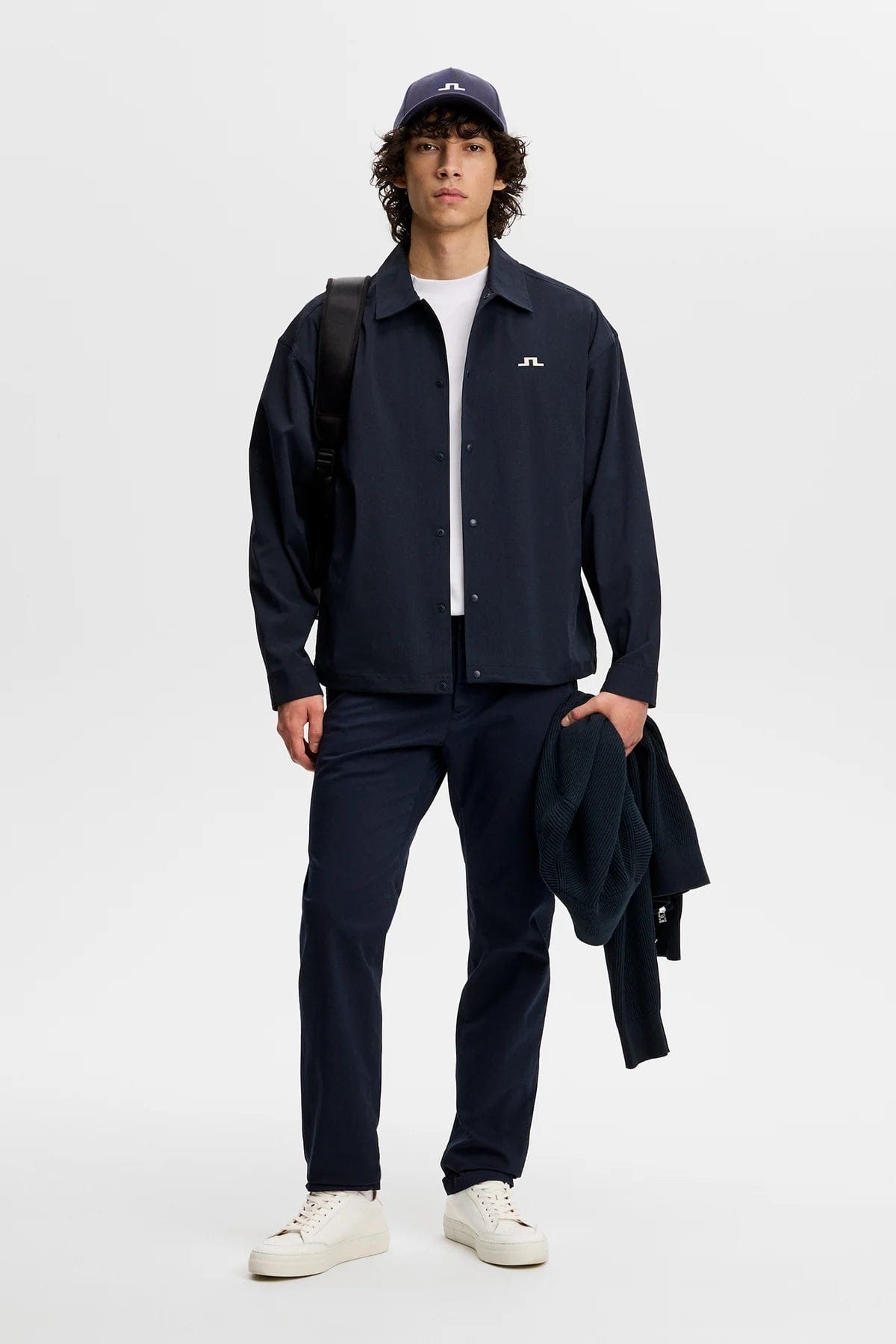 J. Lindeberg Dex Coach Overshirt - Navy