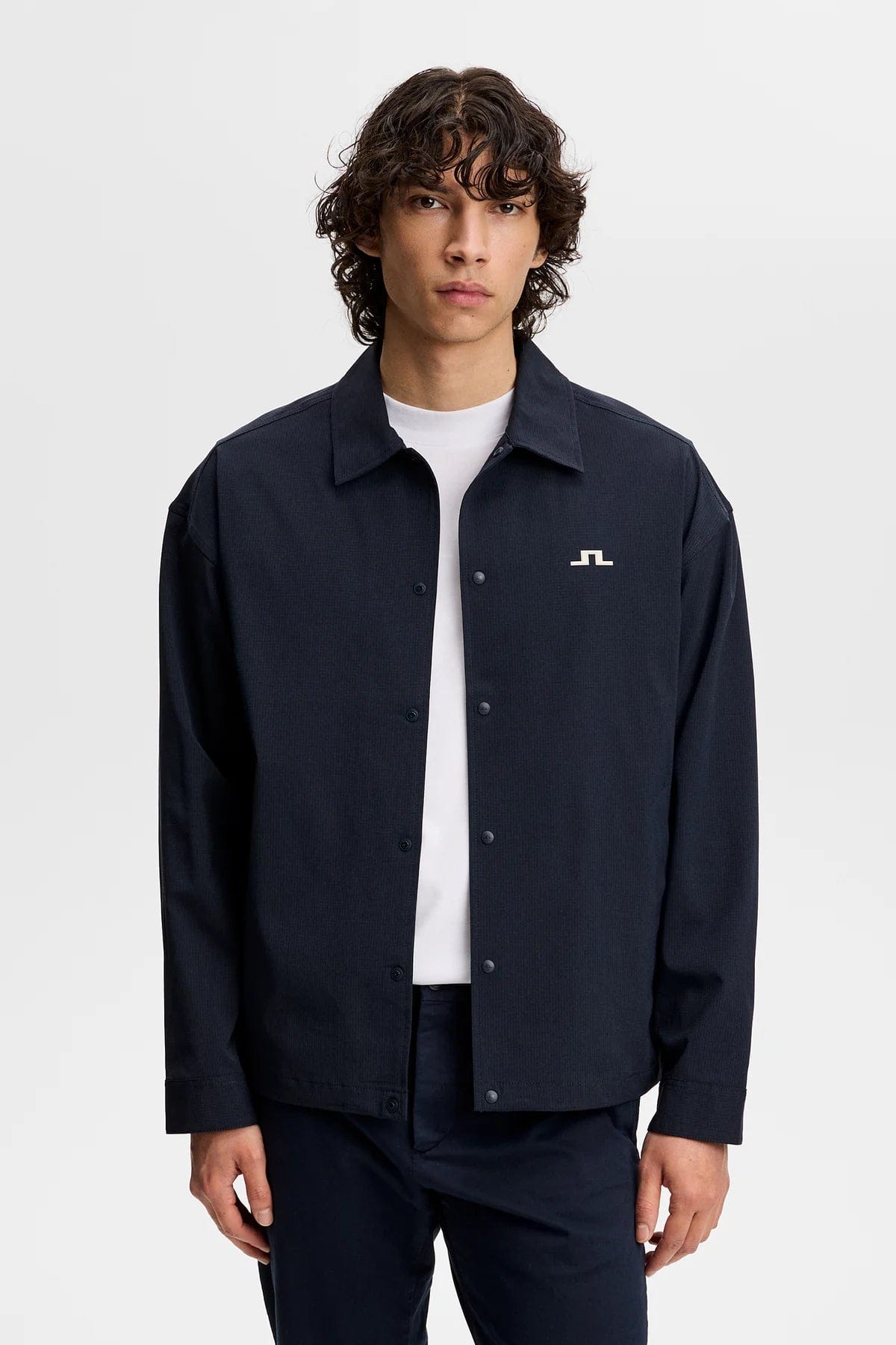 J. Lindeberg Dex Coach Overshirt - Navy