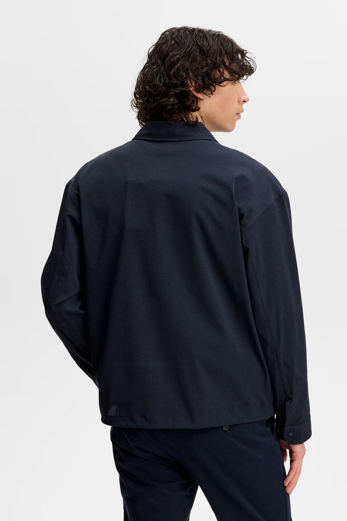 J. Lindeberg Dex Coach Overshirt - Navy