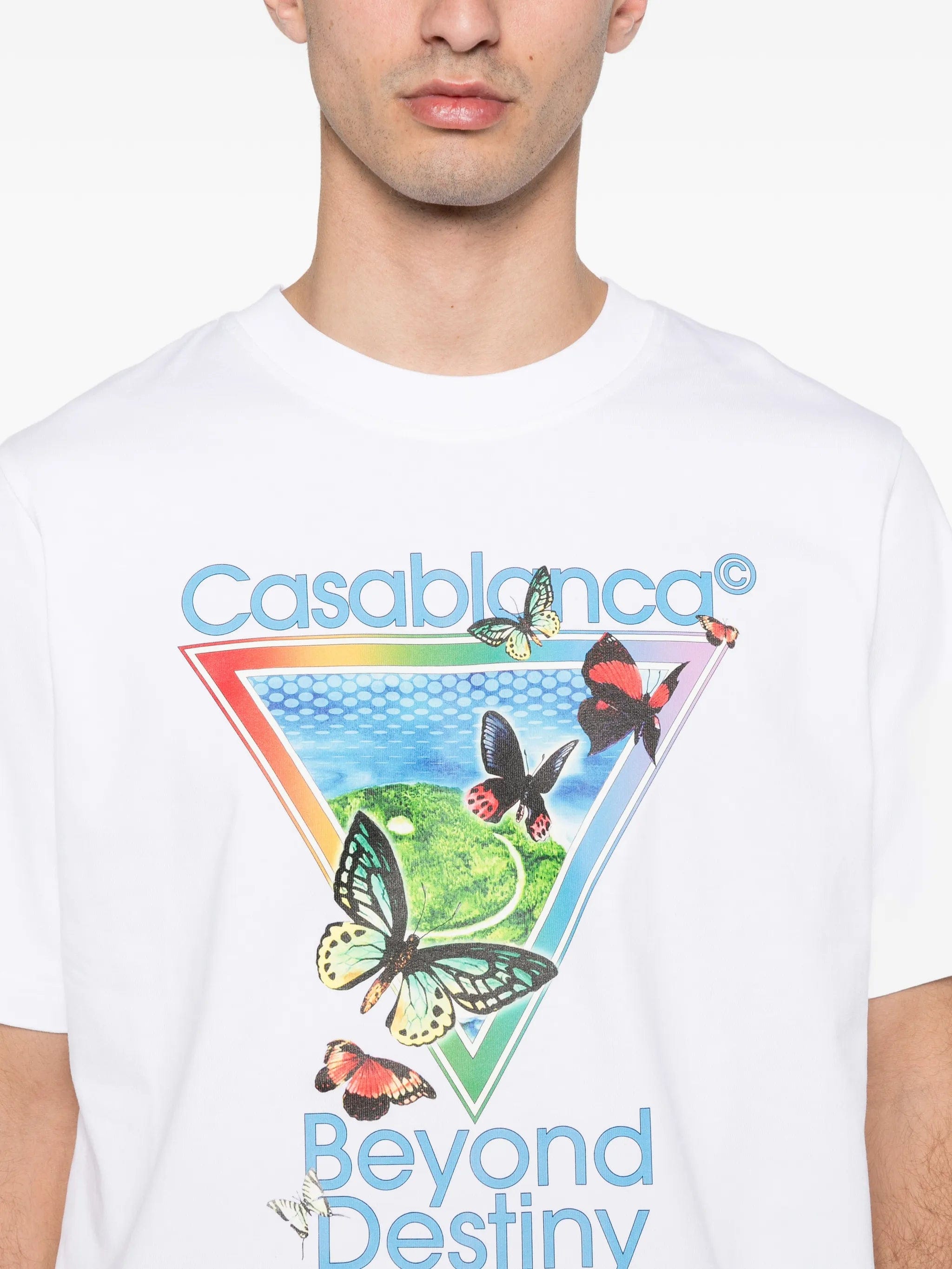 Casablanca tennis club beyond destiny graphic t - shirt