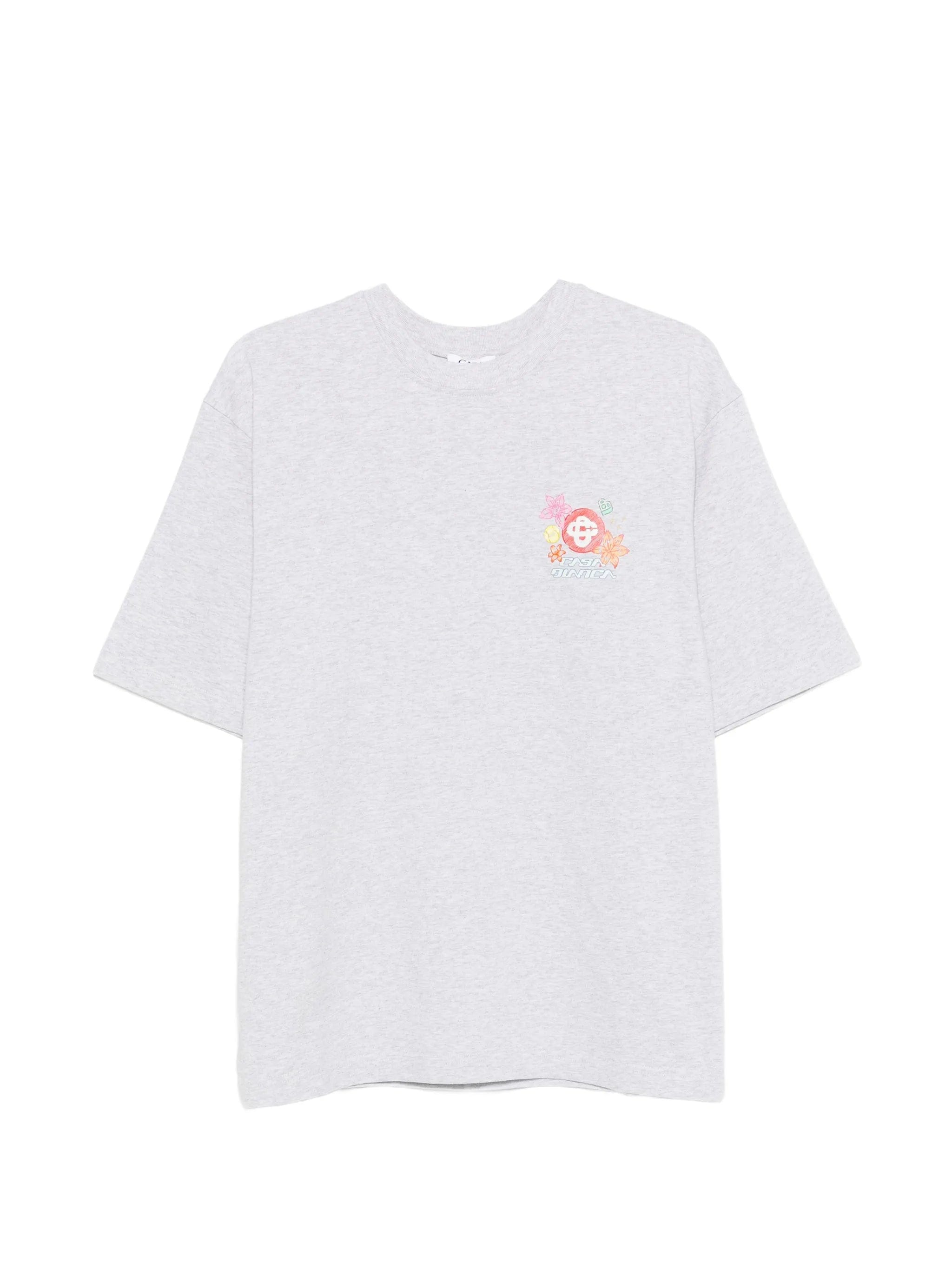 Casablanca crew - neck oversized T - shirt