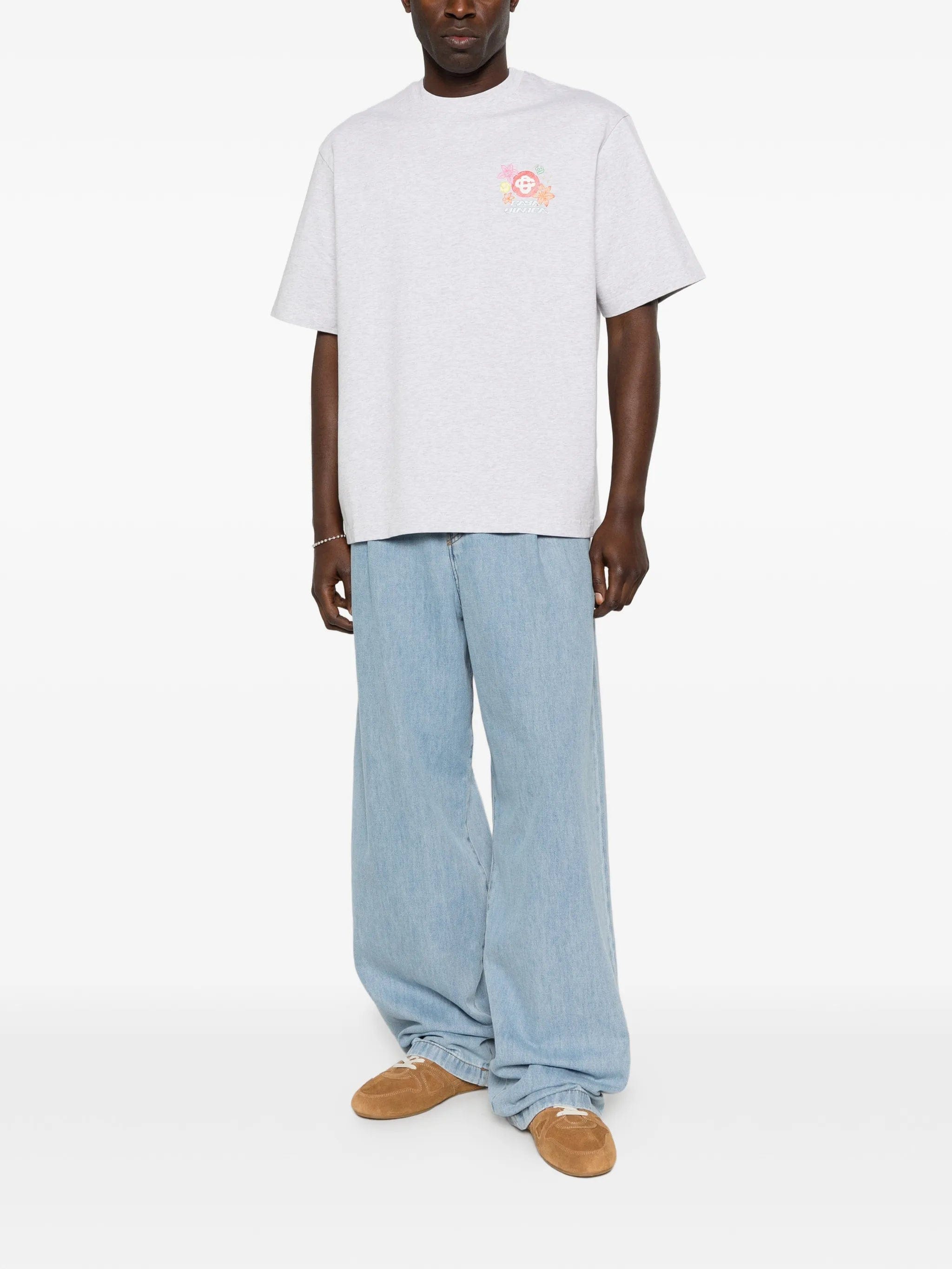 Casablanca crew - neck oversized T - shirt