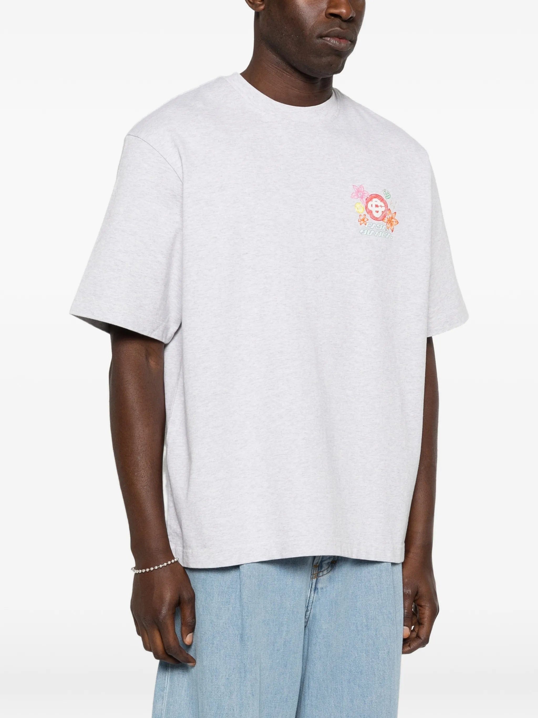 Casablanca crew - neck oversized T - shirt