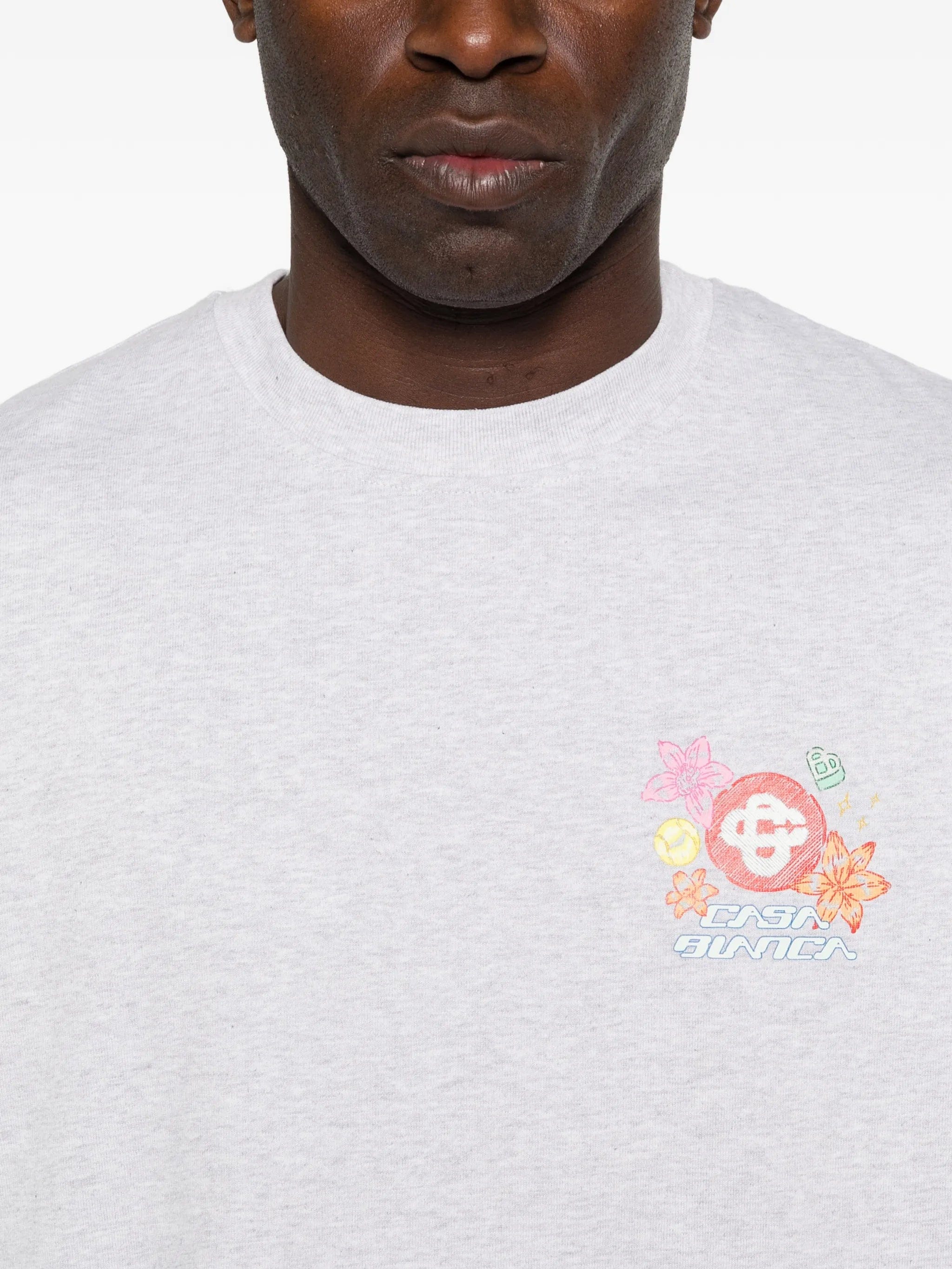 Casablanca crew - neck oversized T - shirt