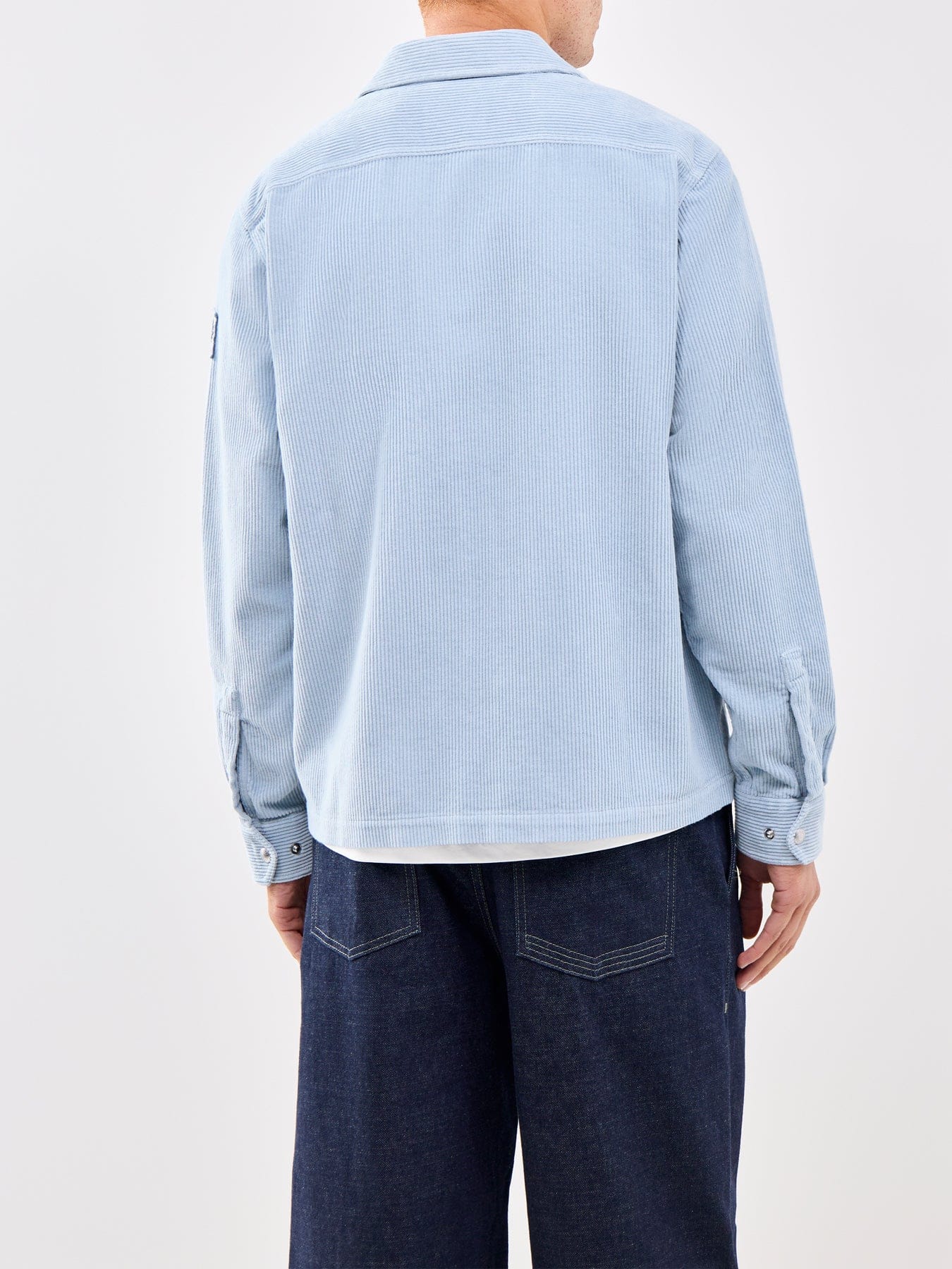 Belstaff Valve Cord Zip Overshirt Blue