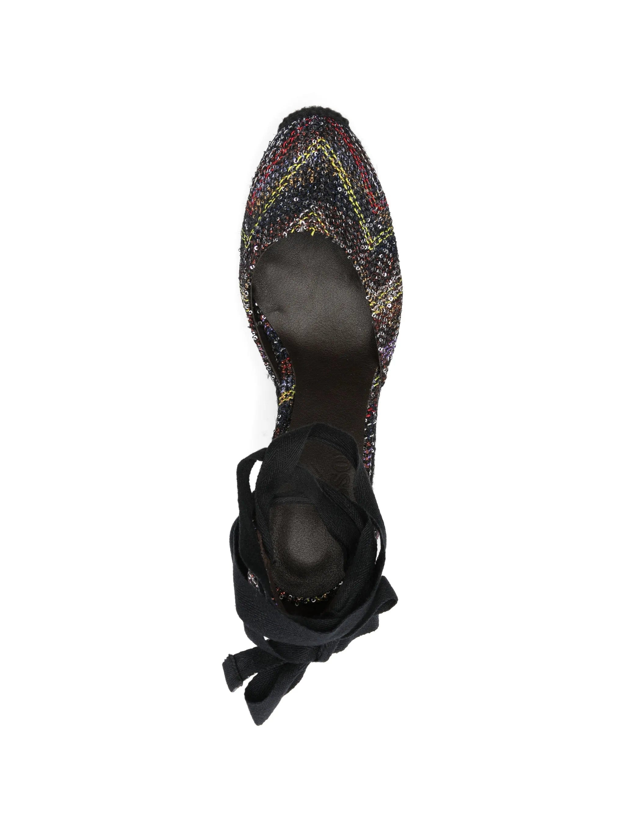 Missoni sequined wedge - heel espadrilles