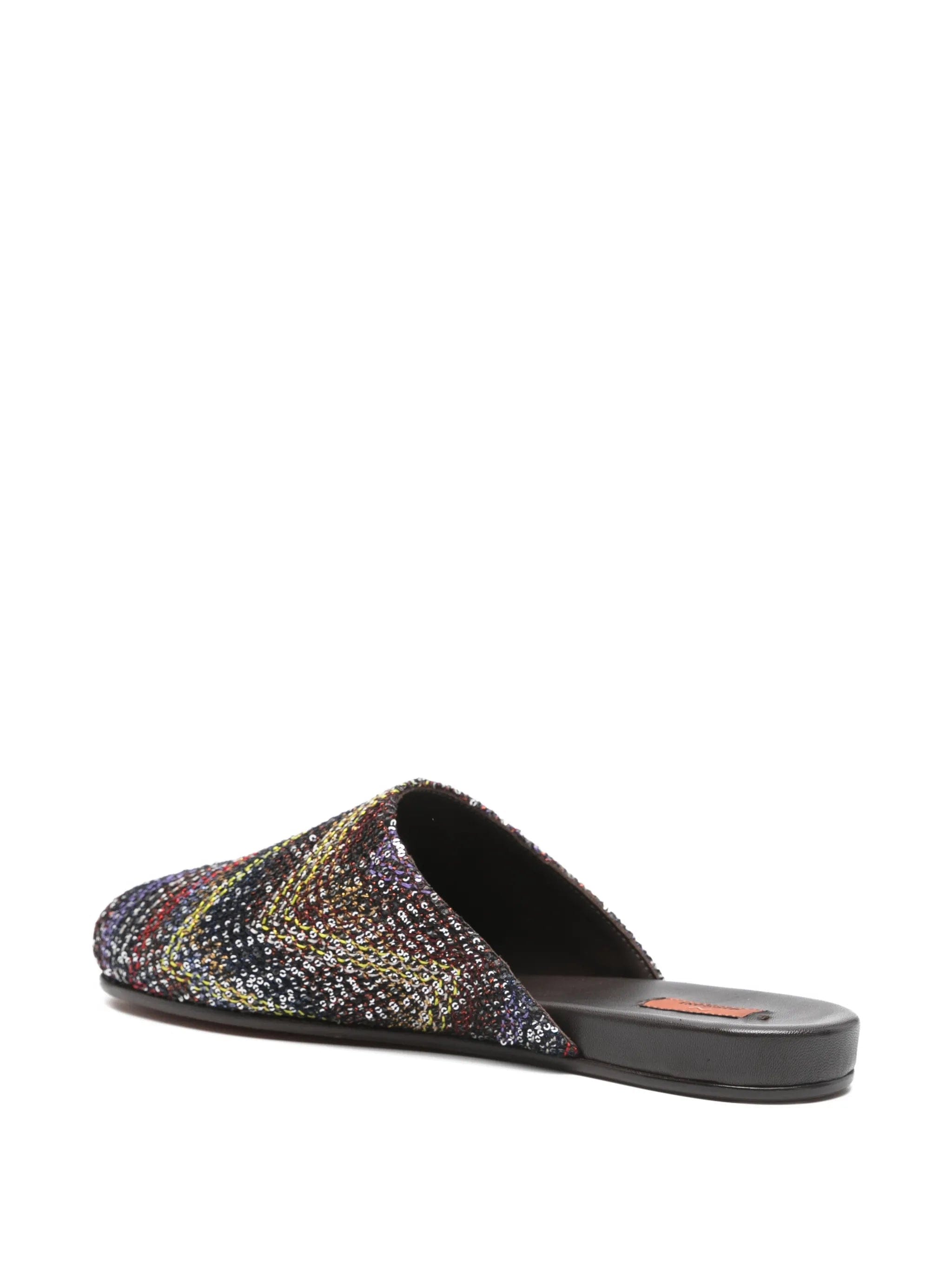 Missoni sequined flat mules