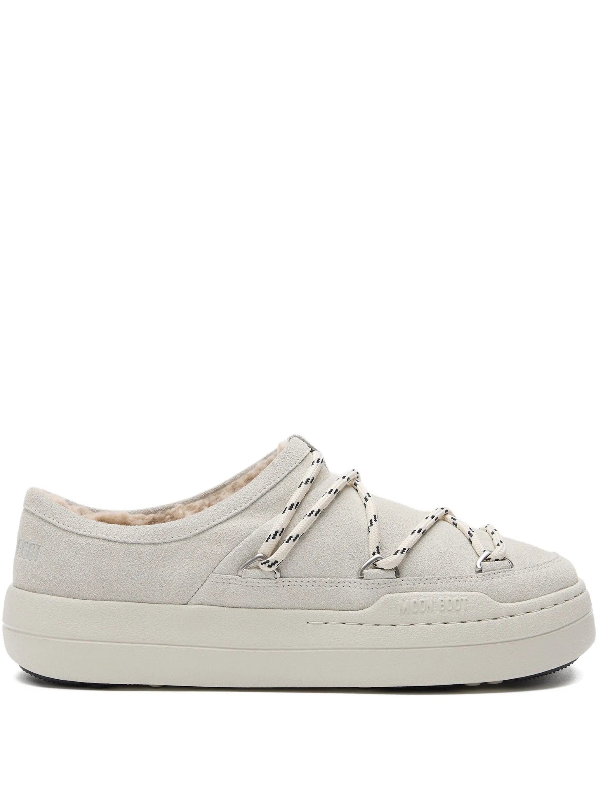 Moon Boot Park lace - up shearling slip - ons