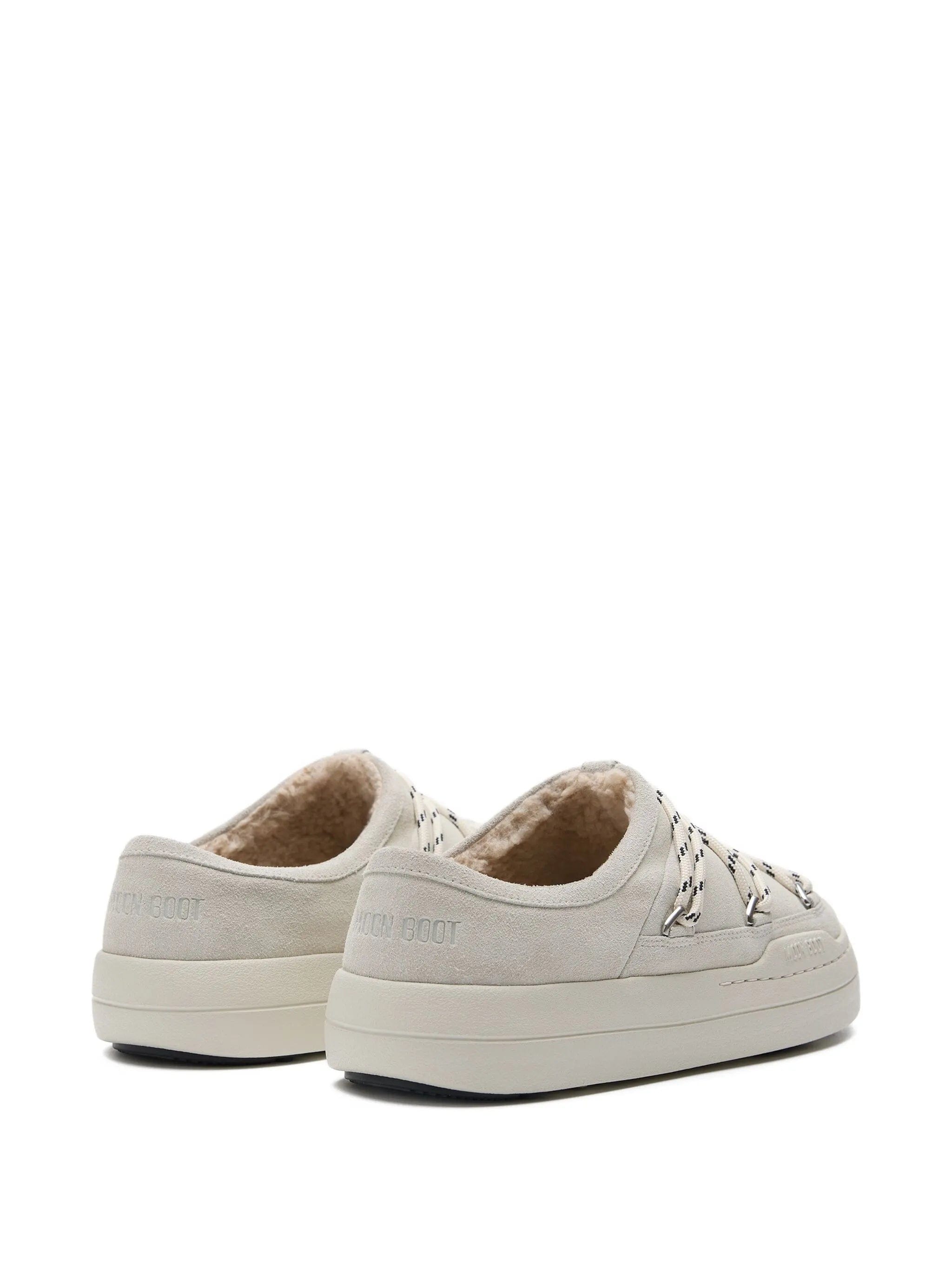 Moon Boot Park lace - up shearling slip - ons