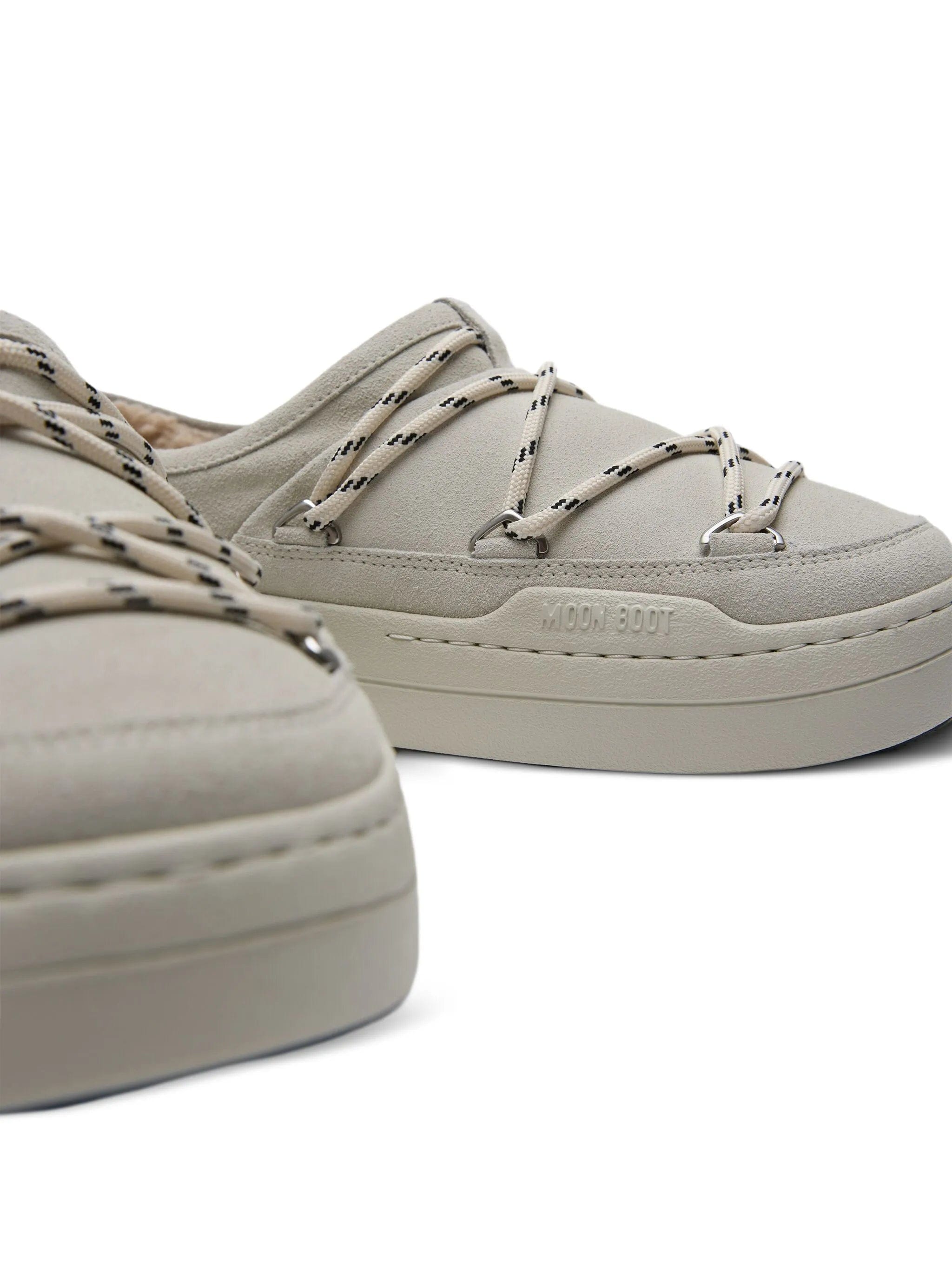 Moon Boot Park lace - up shearling slip - ons