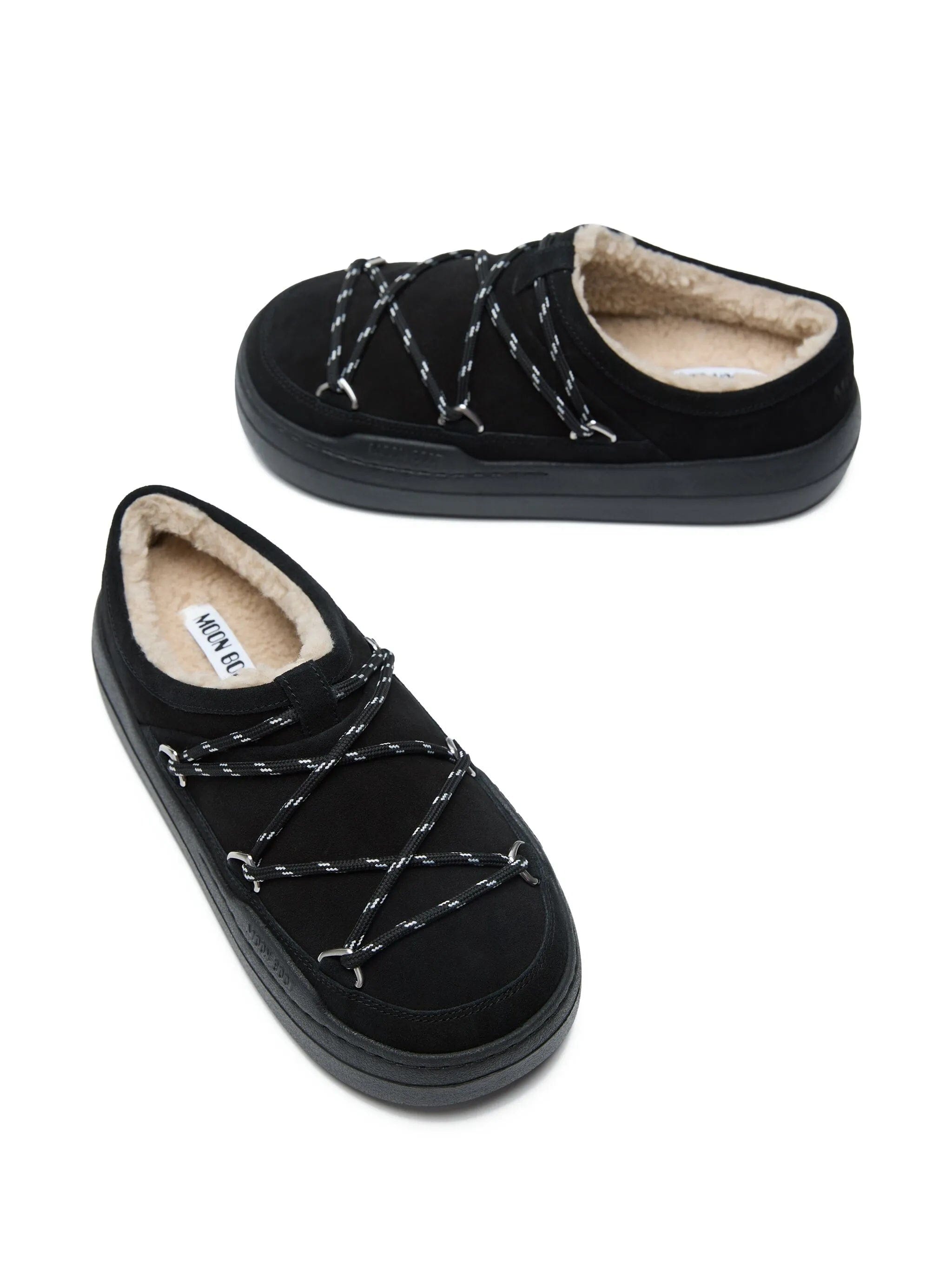 Moon Boot Park lace - detail shearling slippers