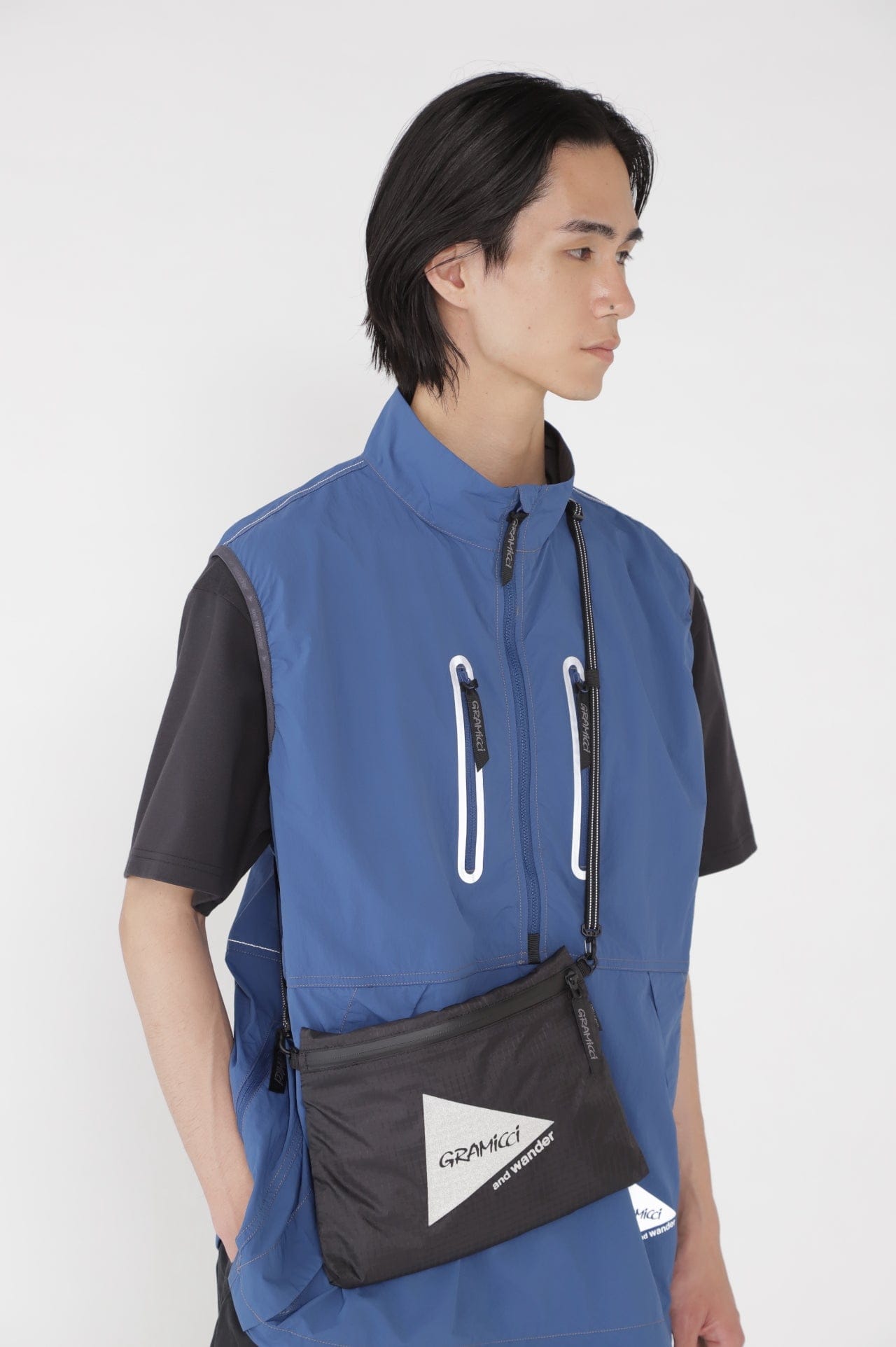 Gramicci x and Wander Nylon Sacoche - Black