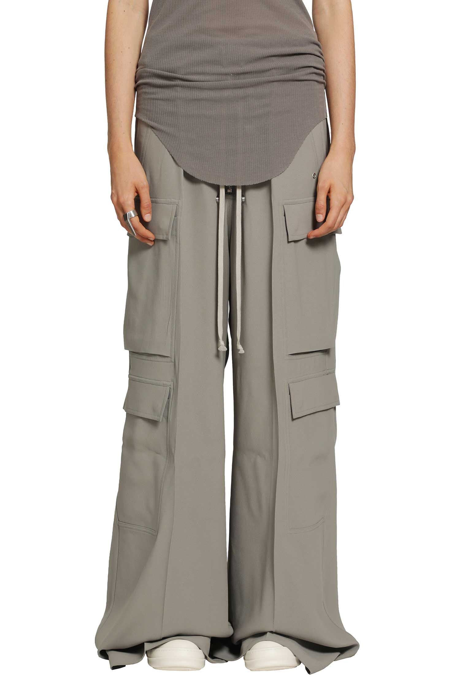 RICK OWENS Tower Cargobelas in Heavy Cady