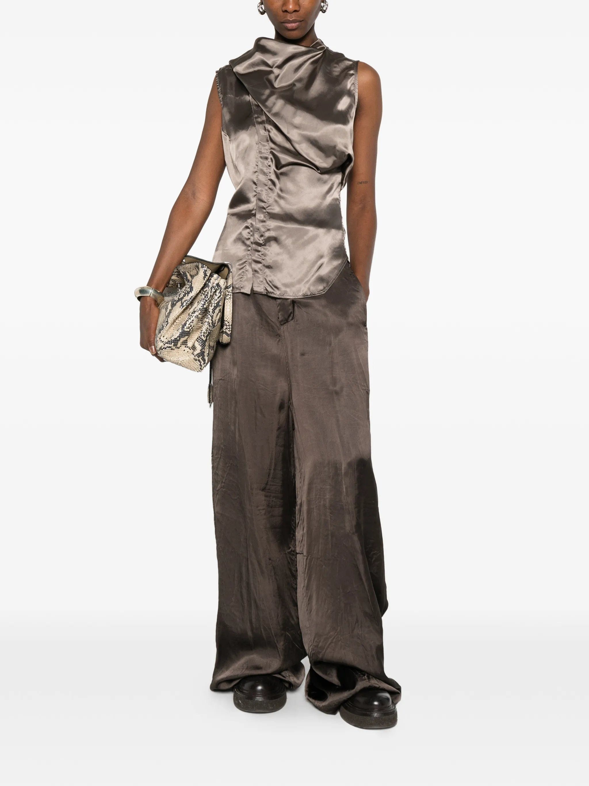 Rick Owens SL Island ruffled blouse