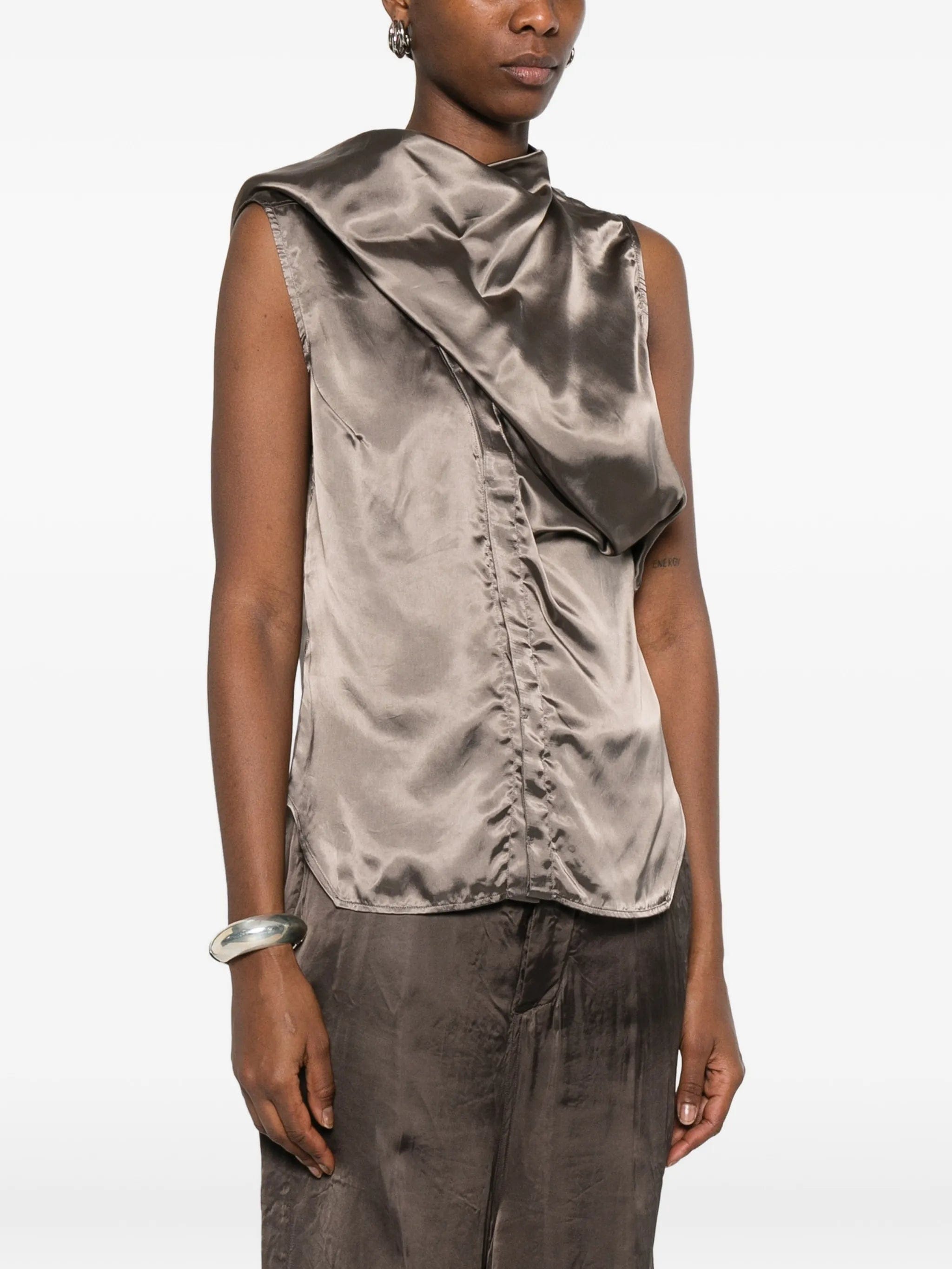 Rick Owens SL Island ruffled blouse