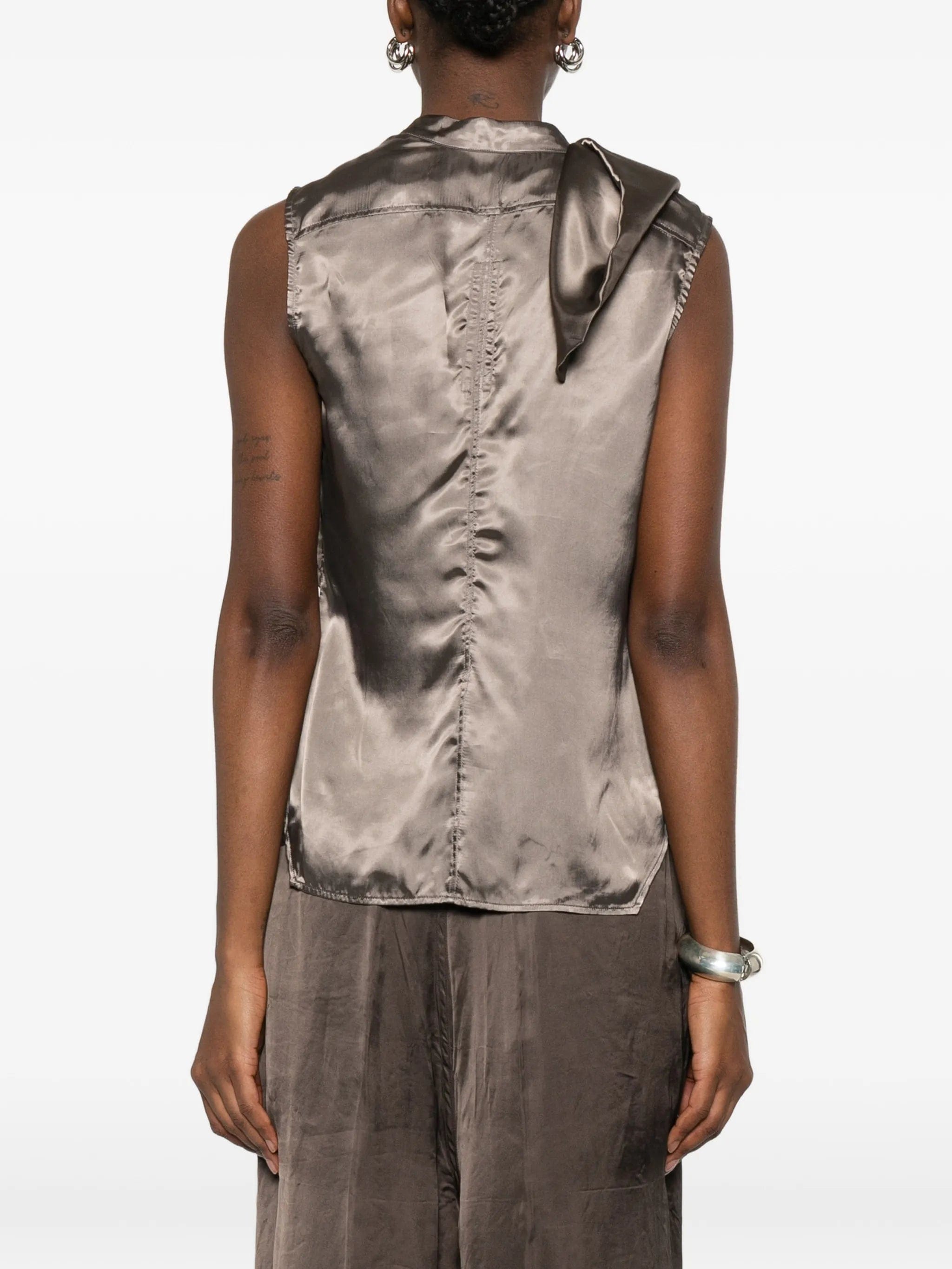 Rick Owens SL Island ruffled blouse