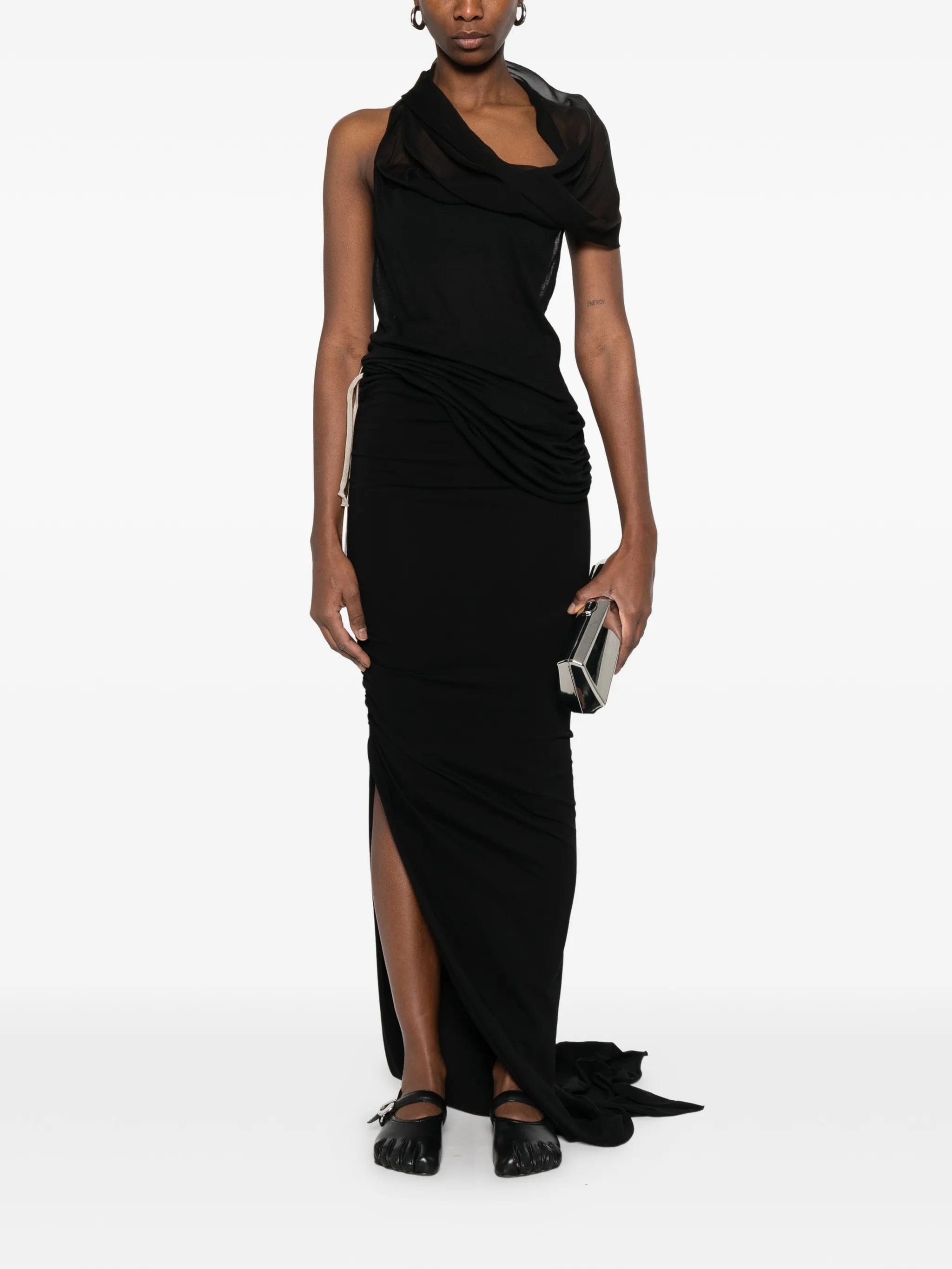 Rick Owens drawstrings maxi skirt