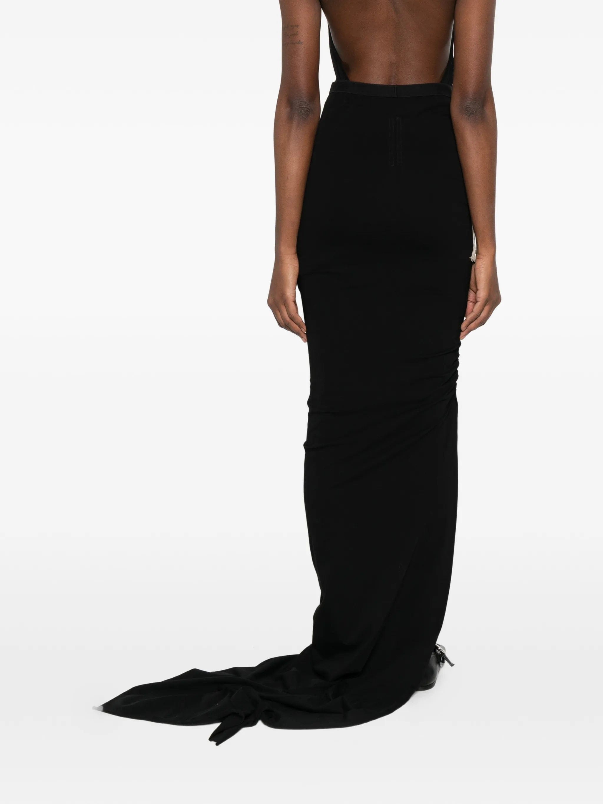 Rick Owens drawstrings maxi skirt