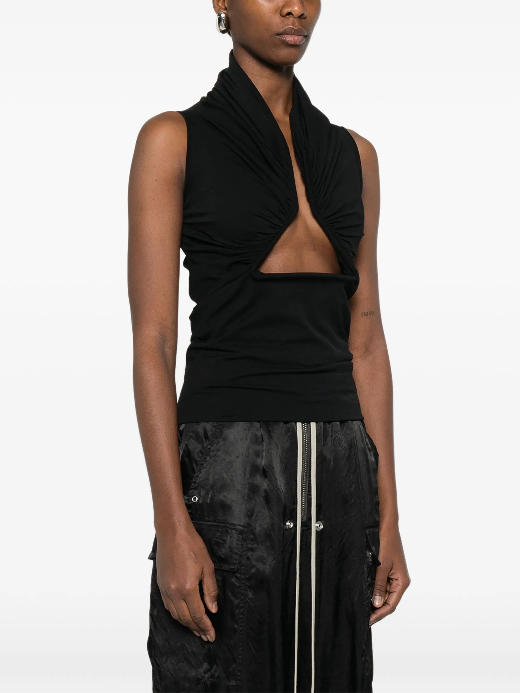 Rick Owens draped jersey top