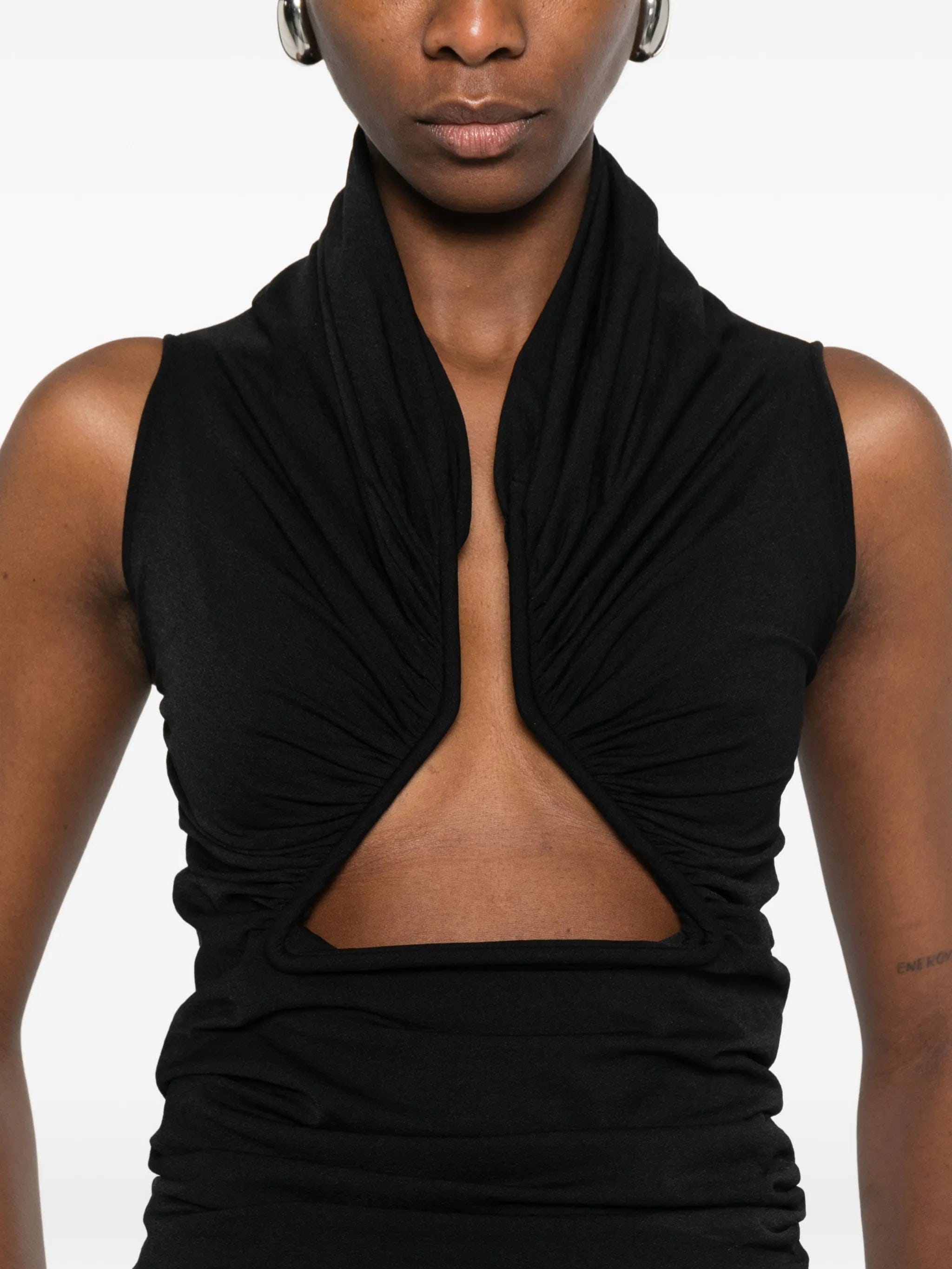 Rick Owens draped jersey top