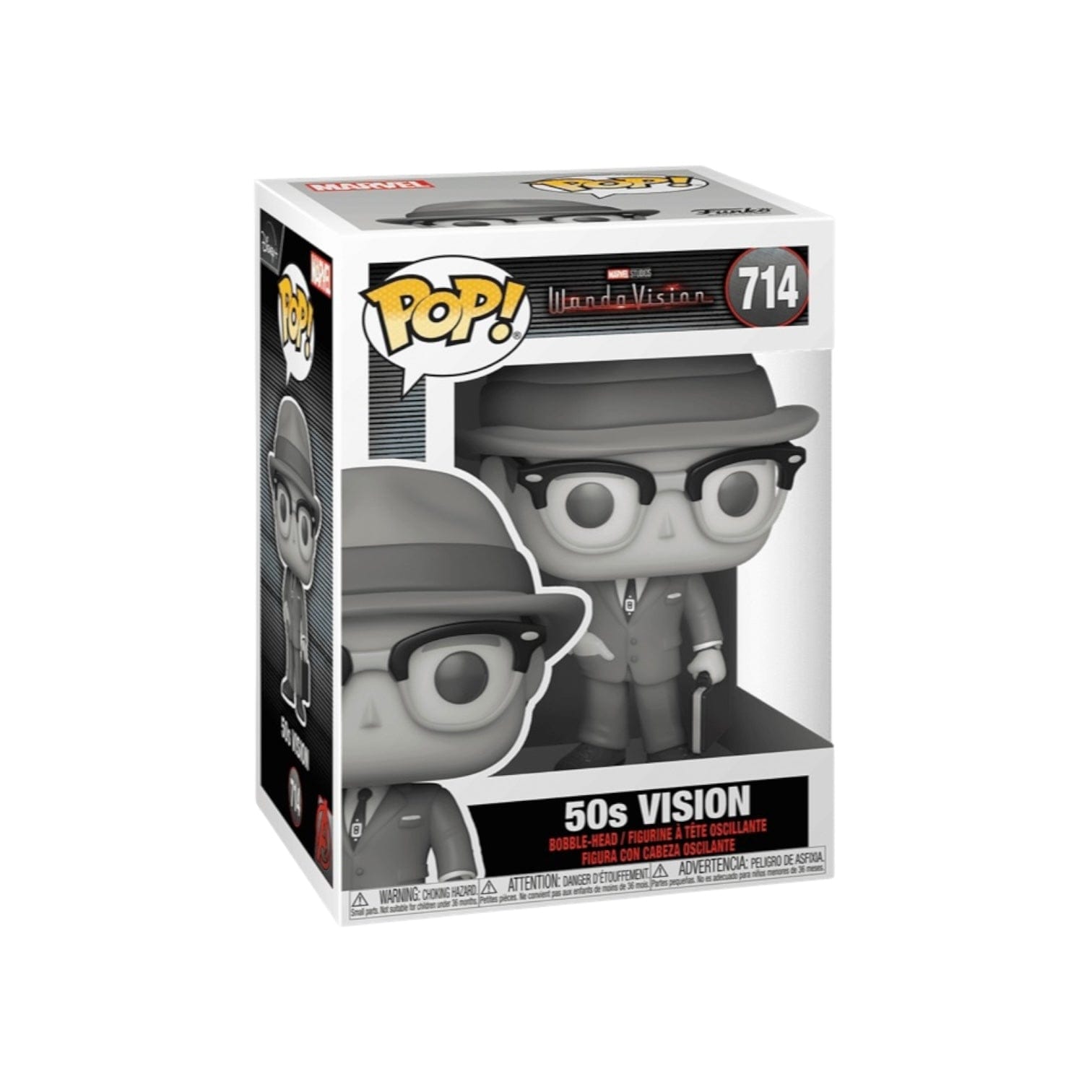 Funko Pop! Vision 50s #714 (Black & White) Funko Pop! - WandaVision