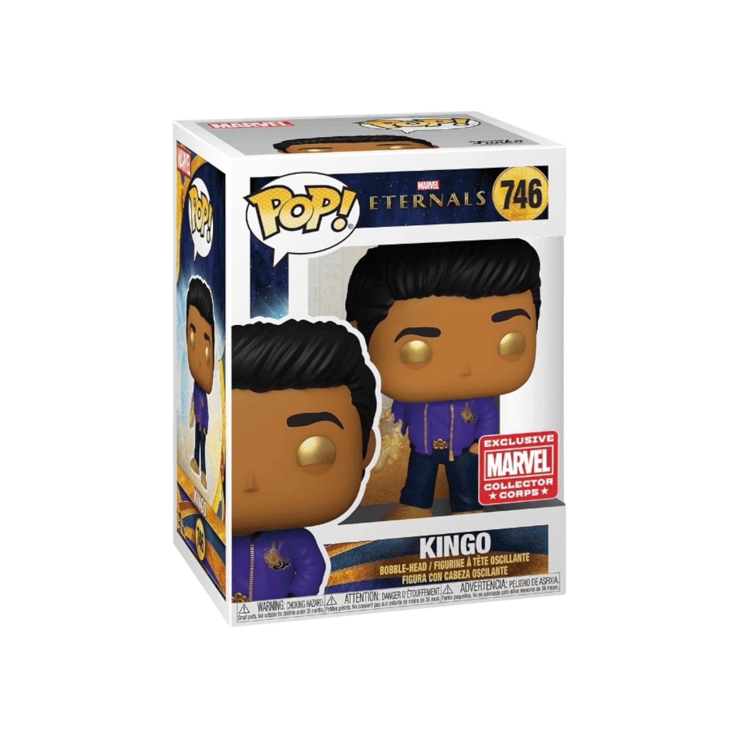 Funko Pop! Kingo #746 Funko Pop! - Eternals - Marvel Collector Corps Exclusive
