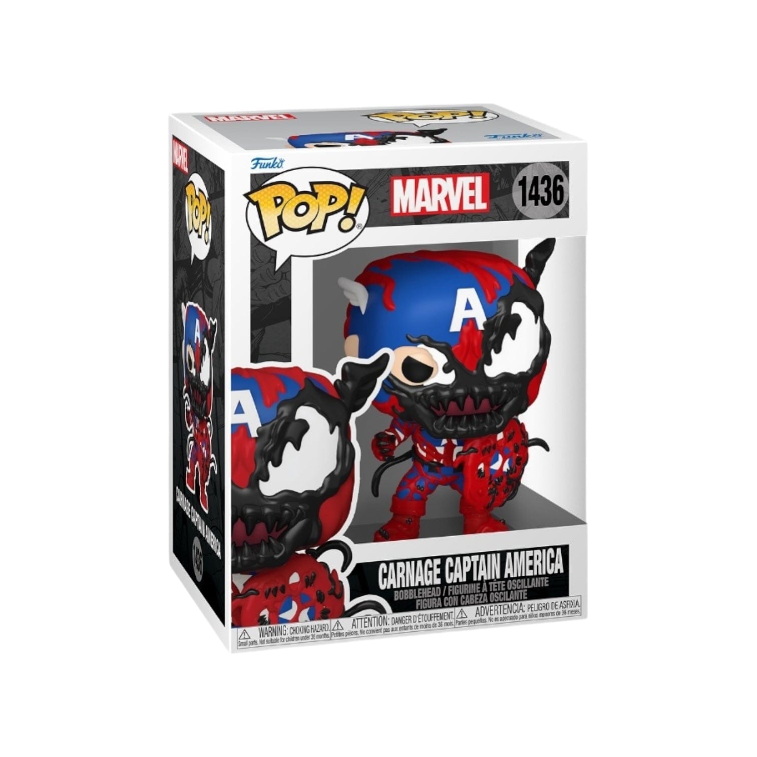 Funko Pop! Carnage Captain America #1436 Funko Pop! - Marvel Carnage