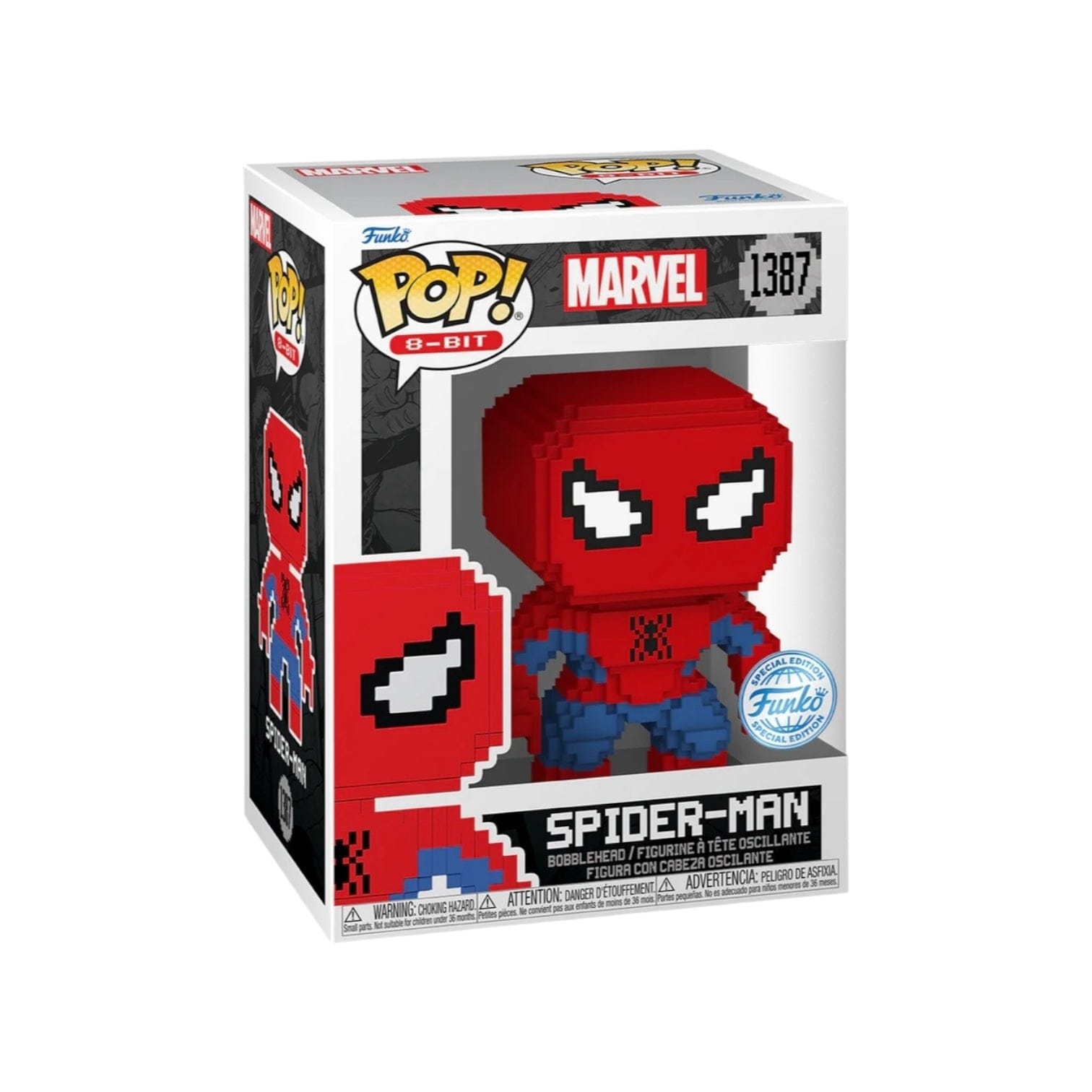 Funko Pop! Spider - man #1387 Funko Pop! - 8 - bit Marvel - Special Edition