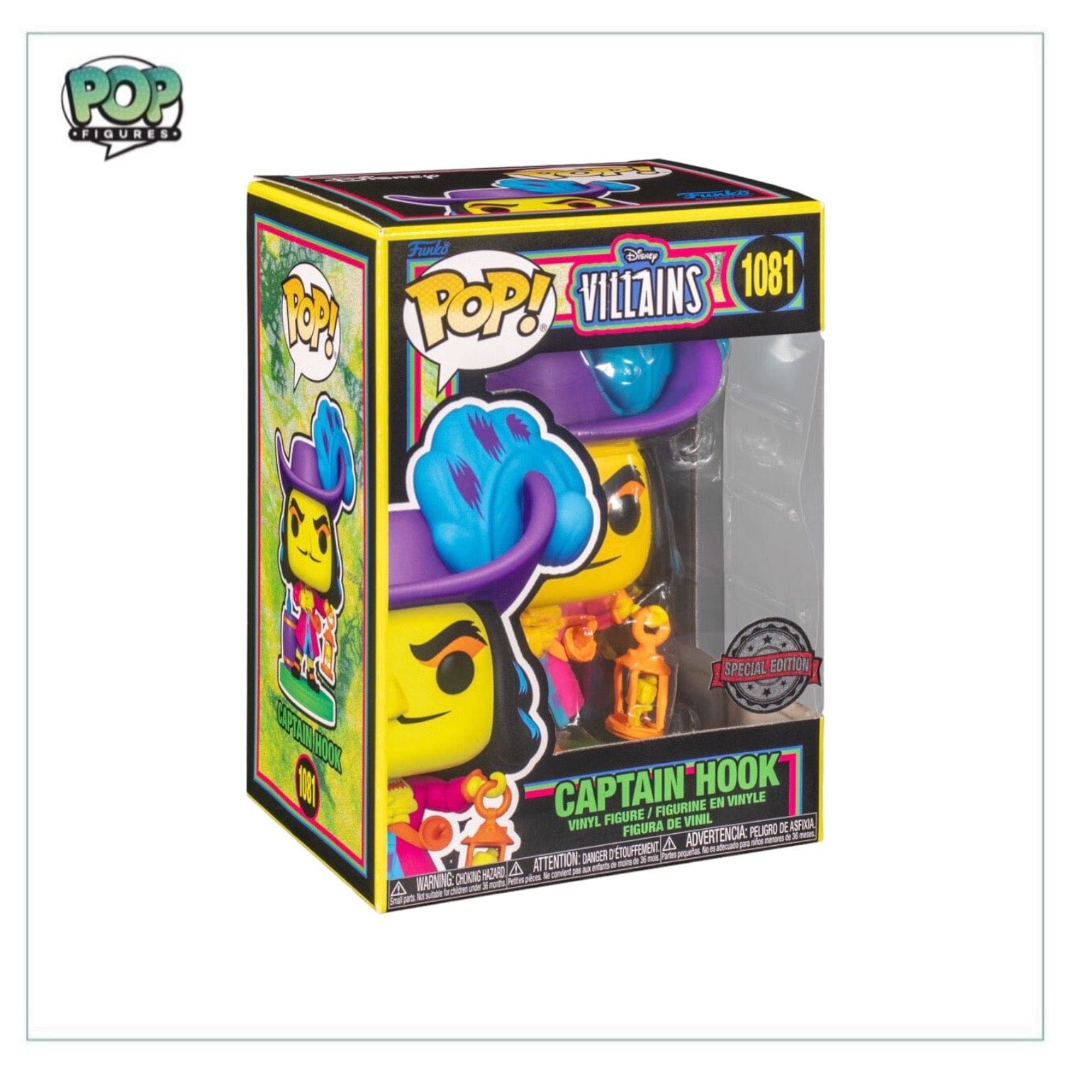 Funko Pop! Captain Hook #1081 (Black Light) Funko Pop! - Disney Villains - Special Edition